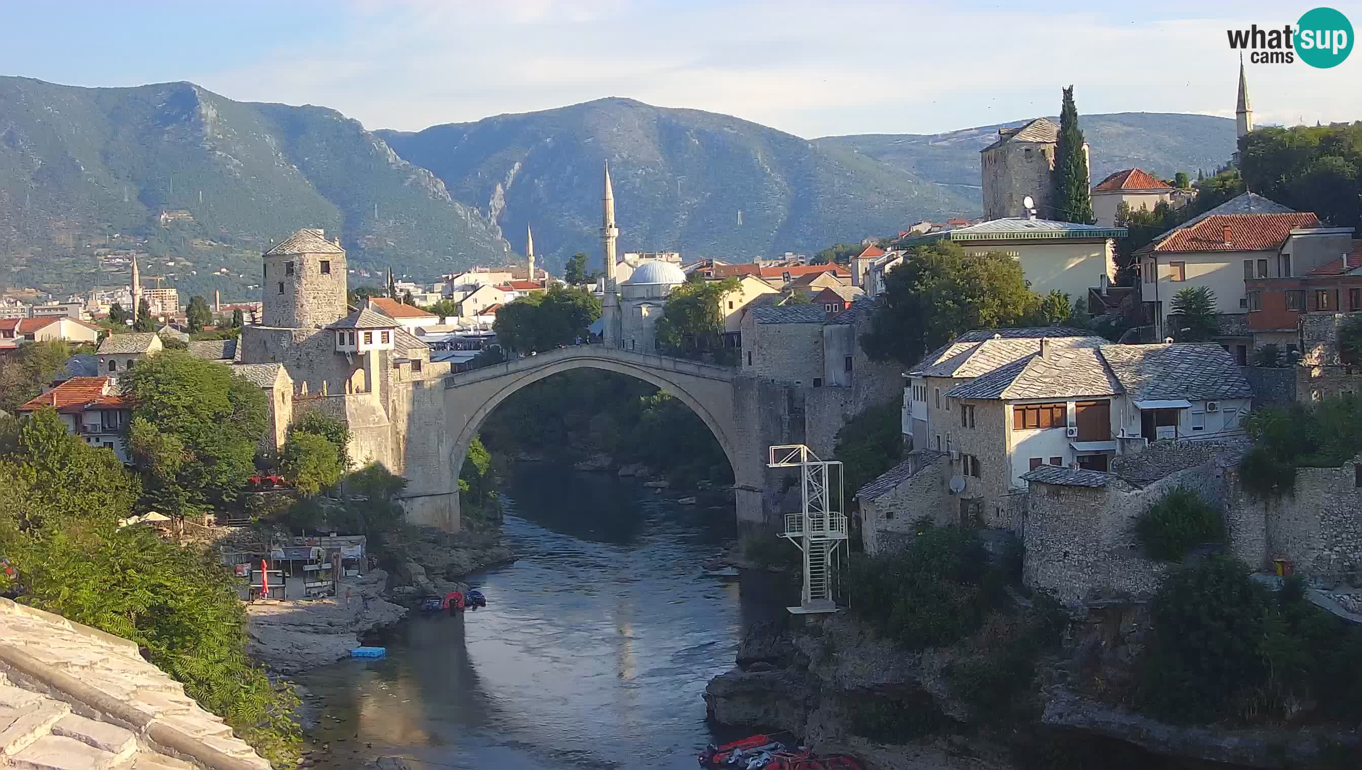 Cámara web de Mostar – El Viejo Puente sobre el río Neretva