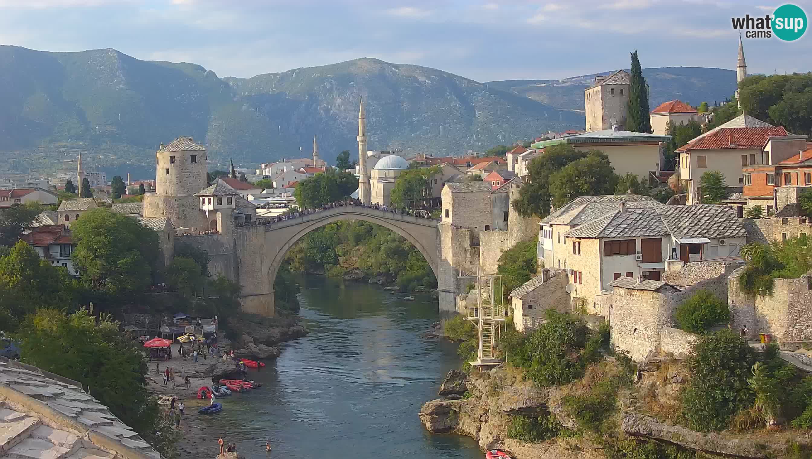 Cámara web de Mostar – El Viejo Puente sobre el río Neretva