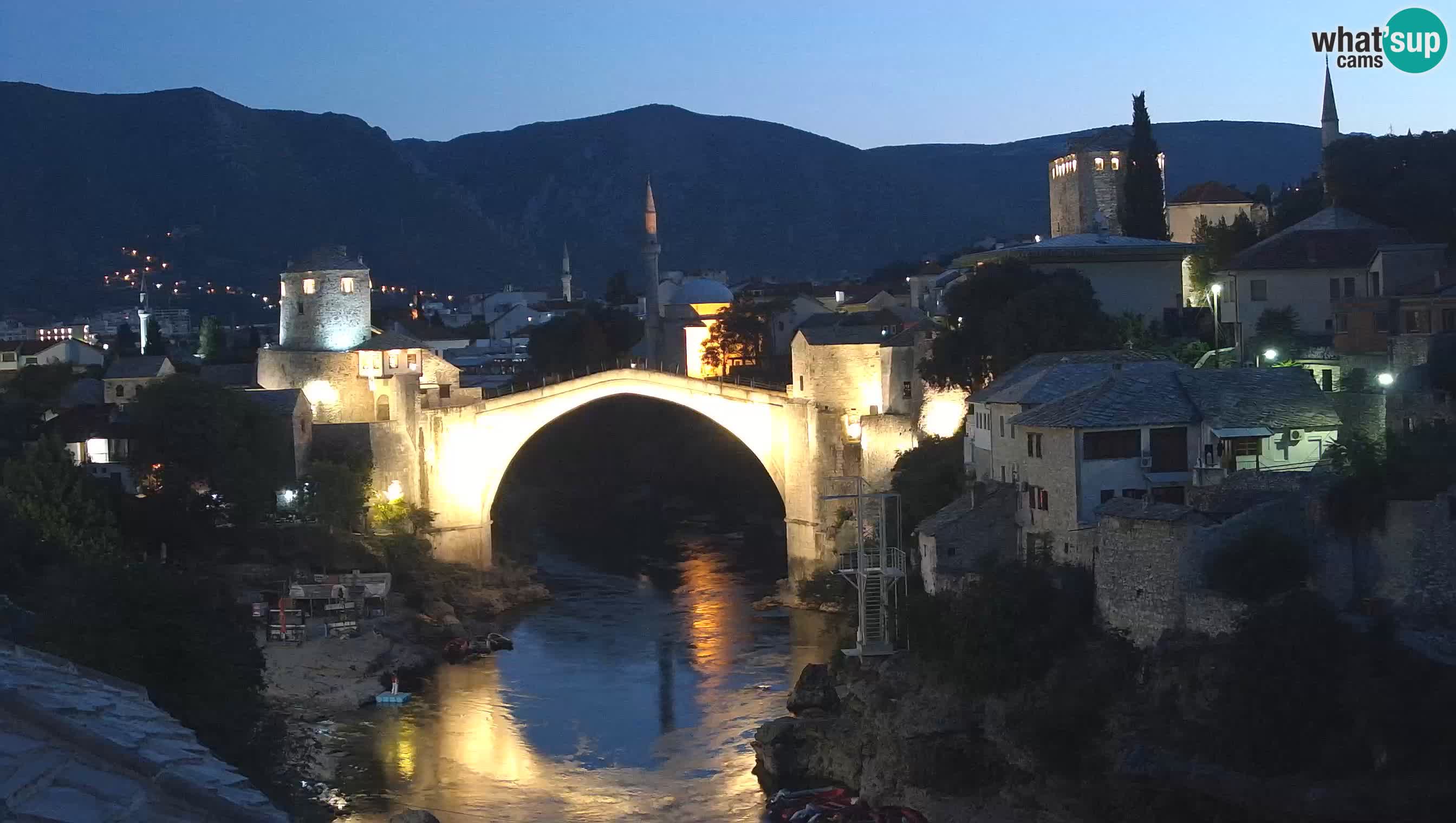 Webcam de Mostar – Le Vieux Pont sur la rivière Neretva