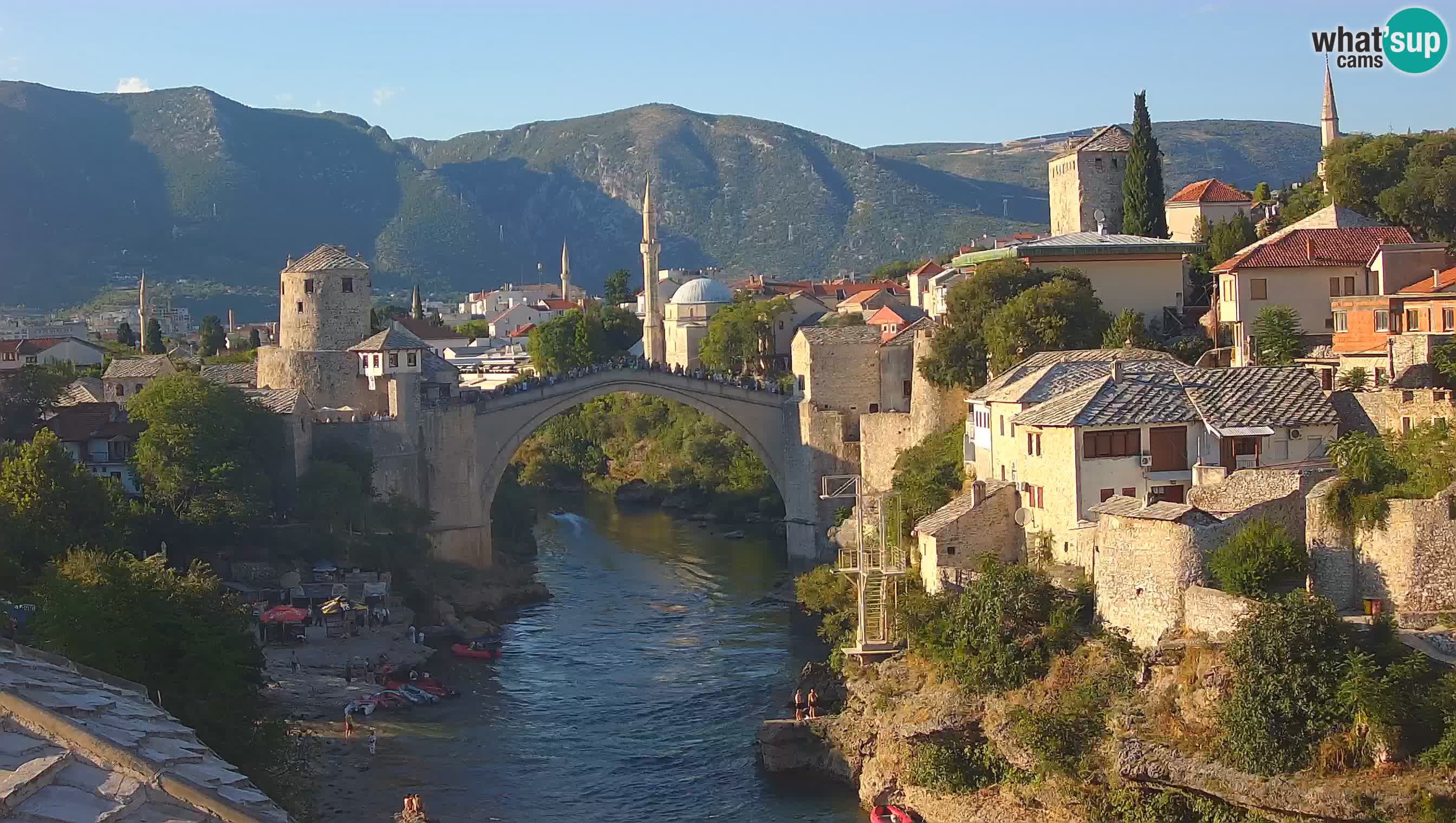 Webcam de Mostar – Le Vieux Pont sur la rivière Neretva