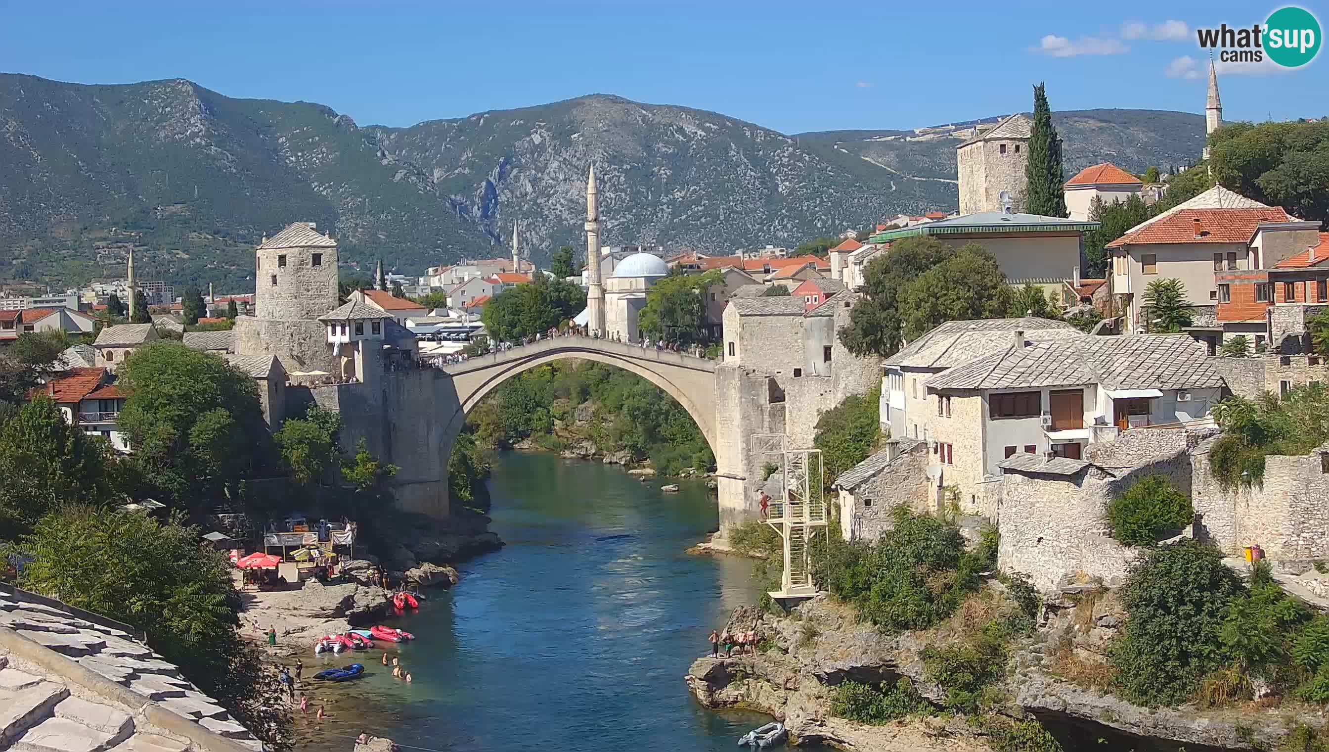 Live Webcam of Mostar – Stari Most (Old Bridge) and Neretva River