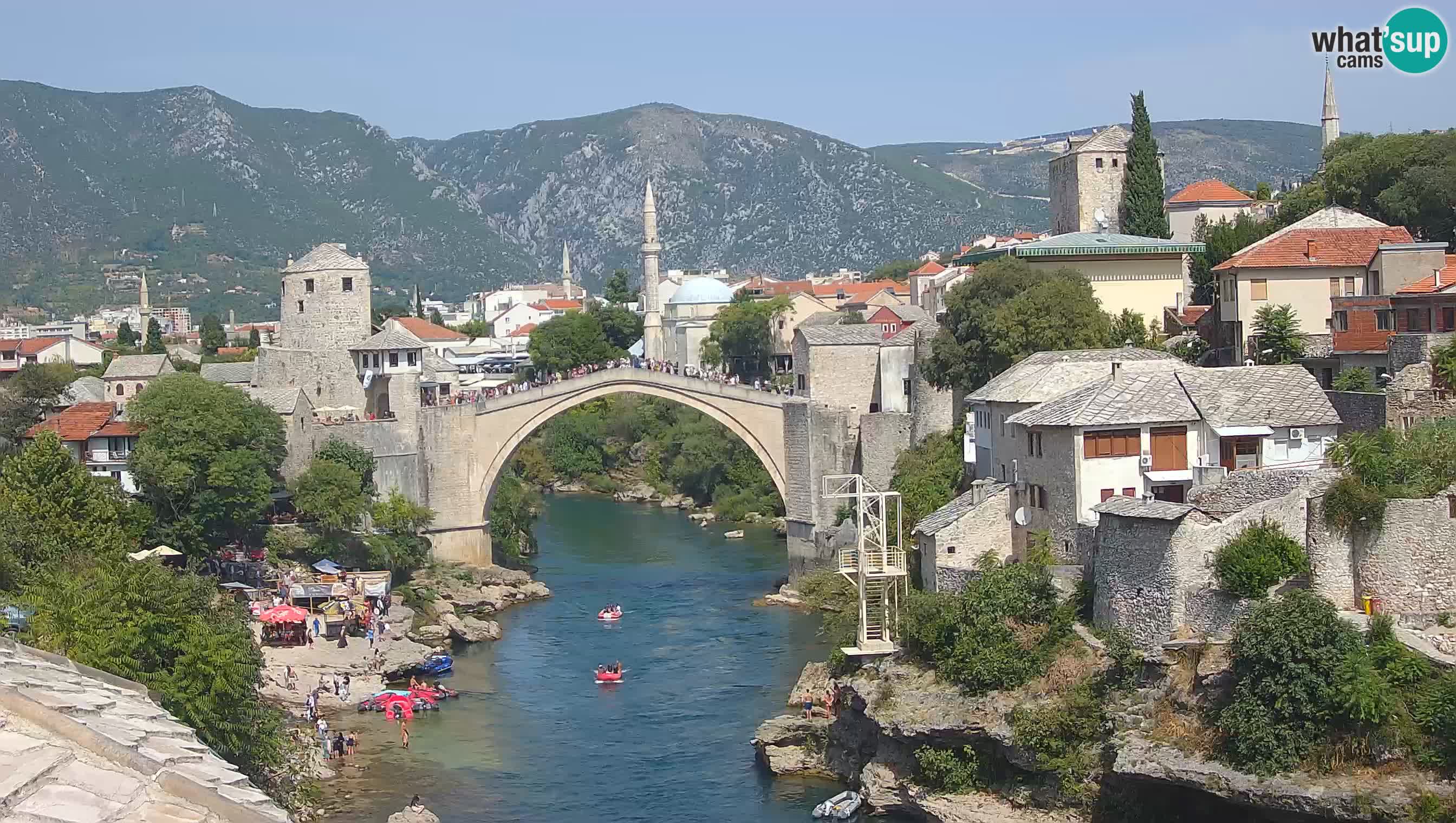 Cámara web de Mostar – El Viejo Puente sobre el río Neretva