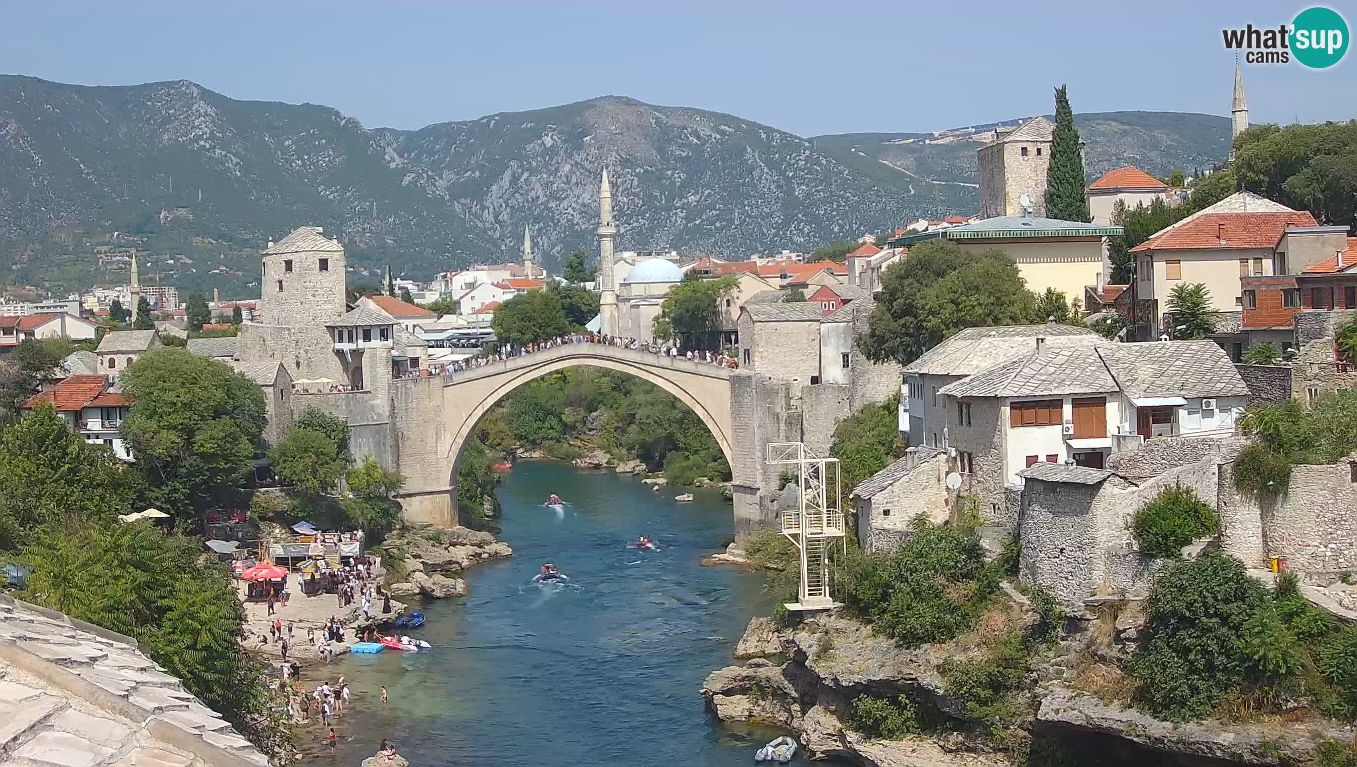 Cámara web de Mostar – El Viejo Puente sobre el río Neretva