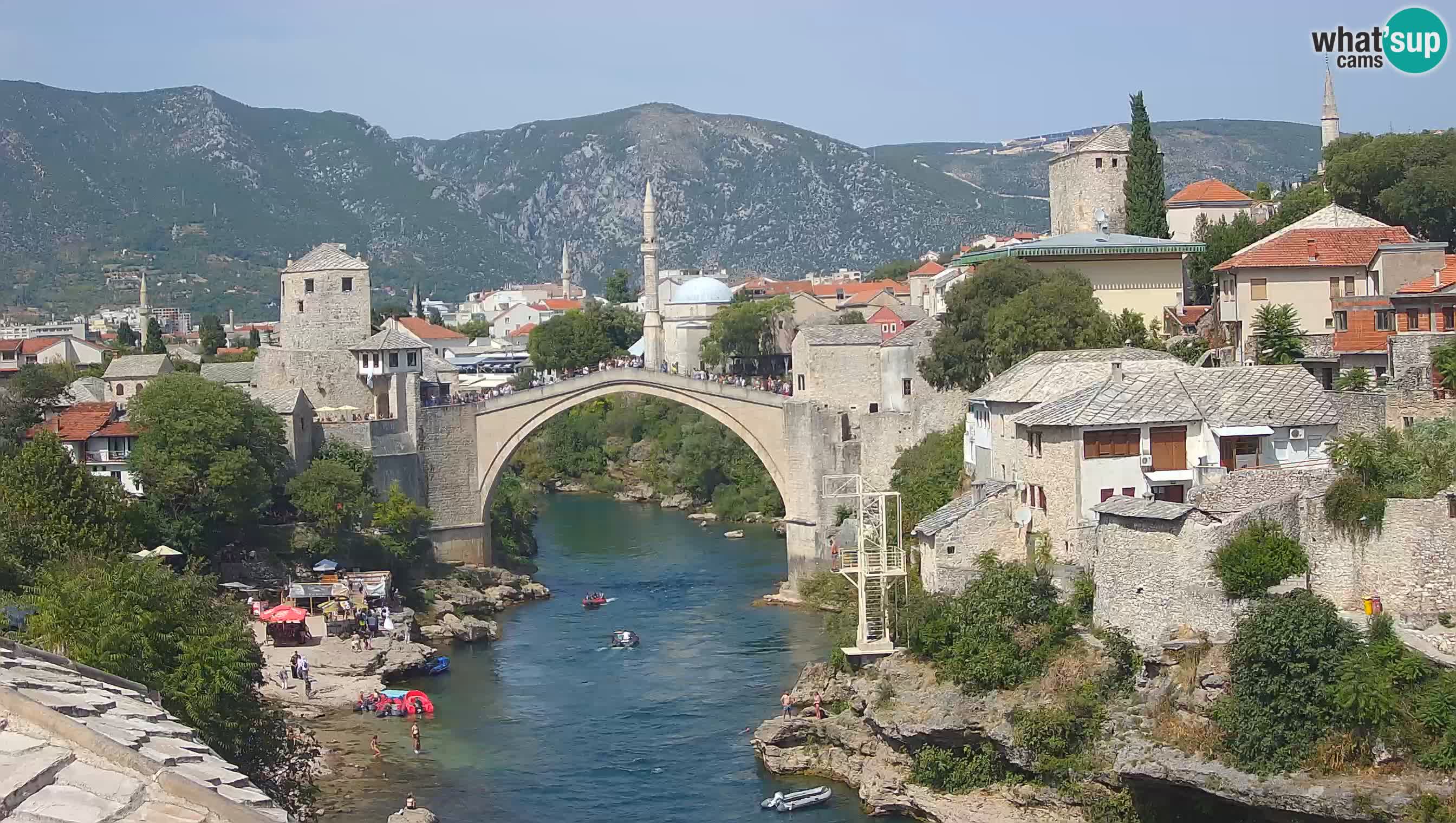 Cámara web de Mostar – El Viejo Puente sobre el río Neretva