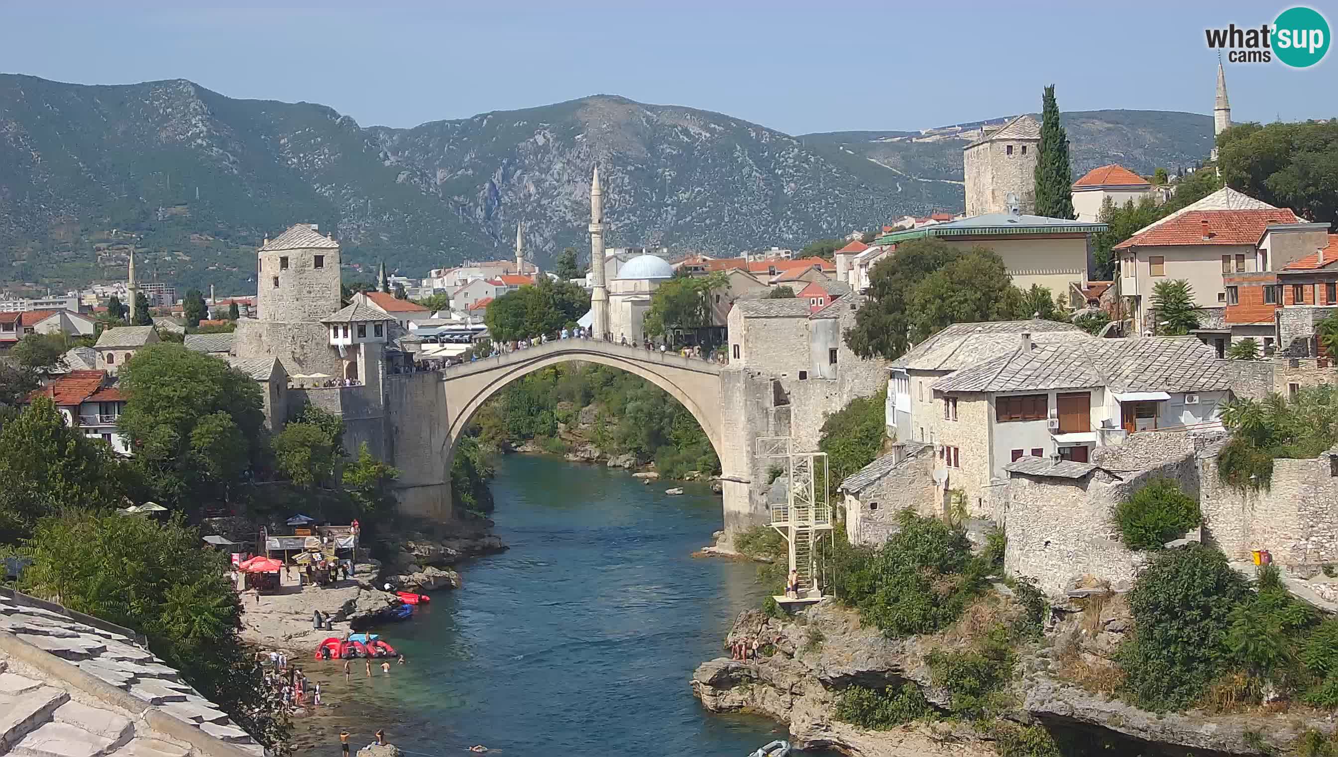 Webcam Mostar – Il Ponte Vecchio sul fiume Neretva