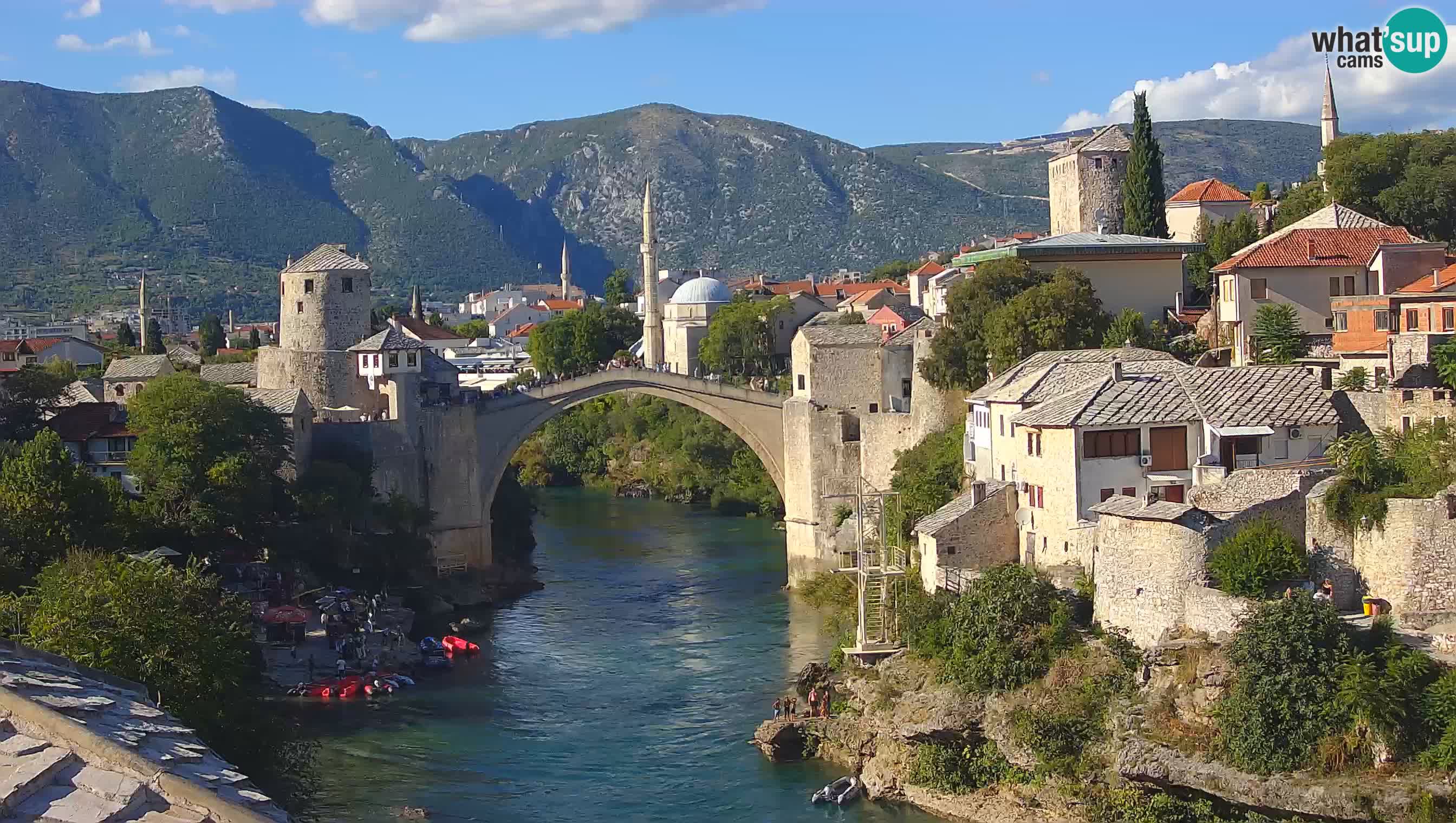 Cámara web de Mostar – El Viejo Puente sobre el río Neretva