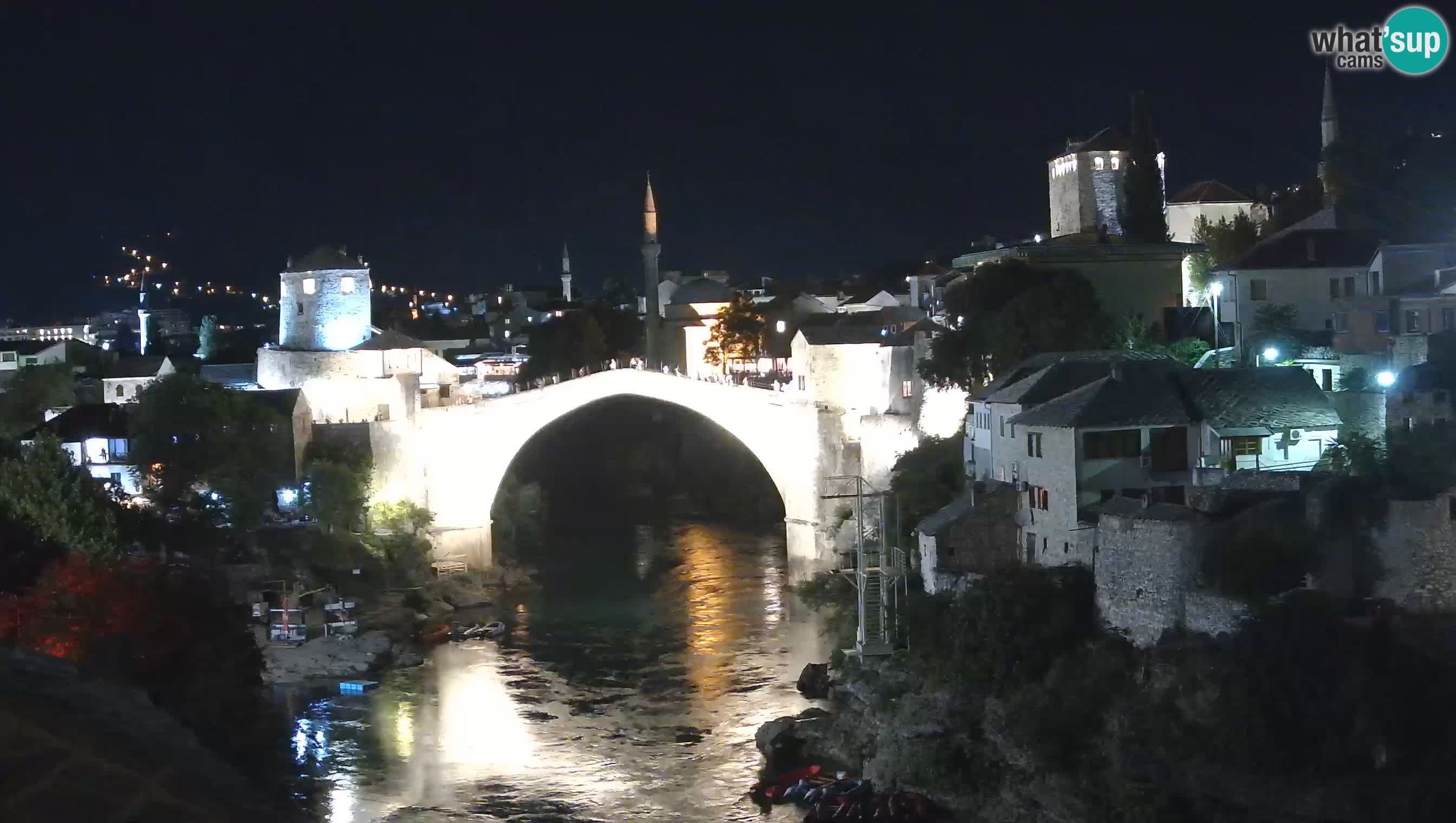 Mostar live – Webcam auf die Alte Brücke (Stari Most) und den Fluss Neretva