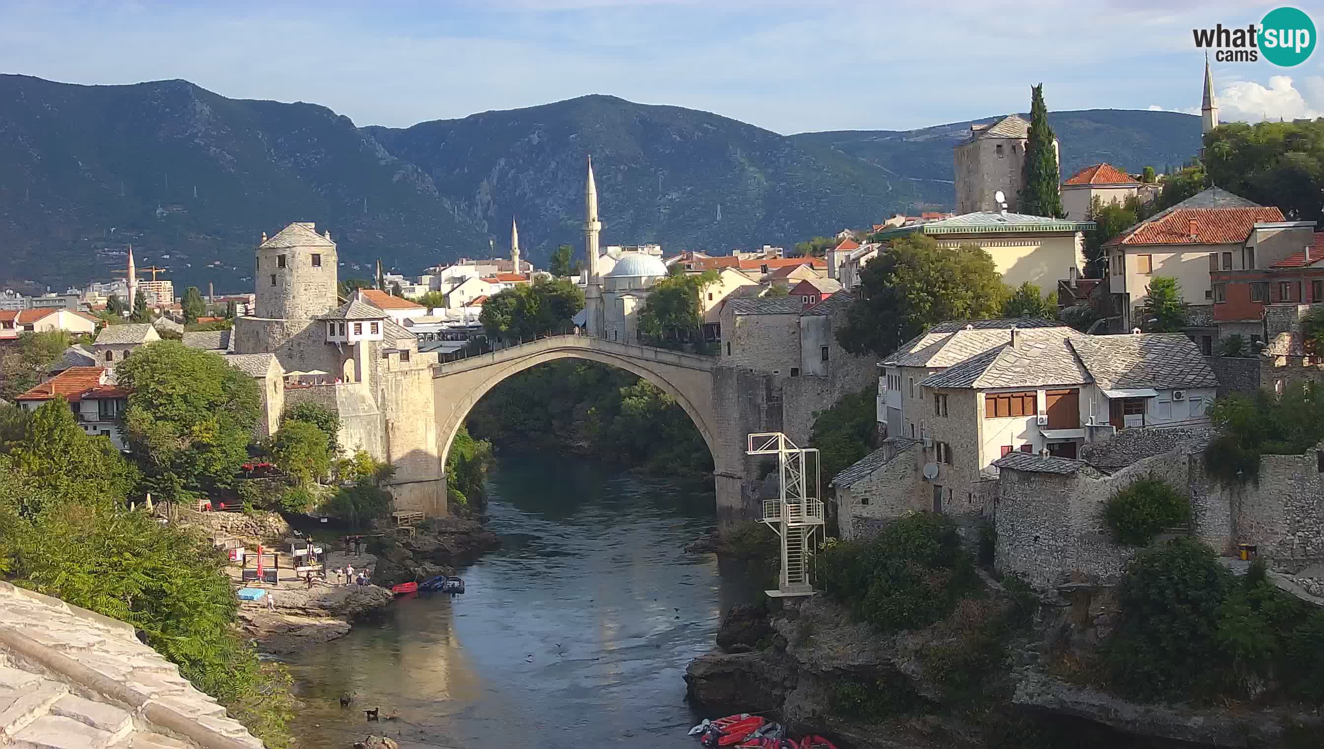 Mostar web kamera – Stari Most i rijeka Neretva – Goa Mostar