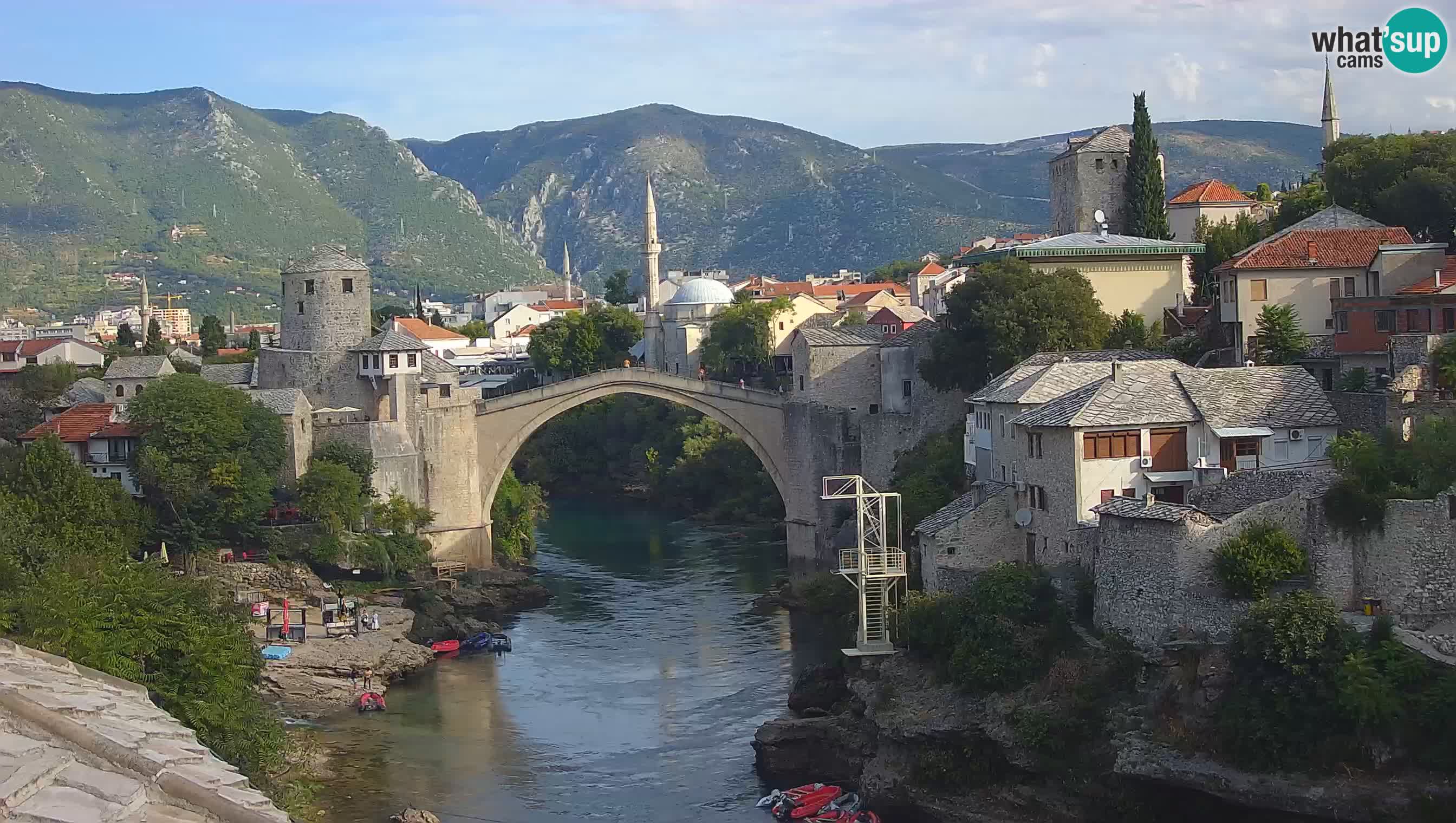 Mostar web kamera – Stari Most i rijeka Neretva – Goa Mostar