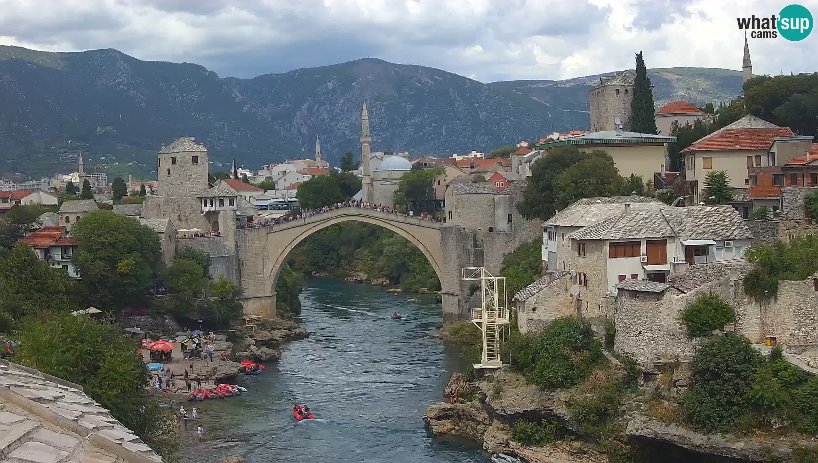 Cámara web de Mostar – El Viejo Puente sobre el río Neretva