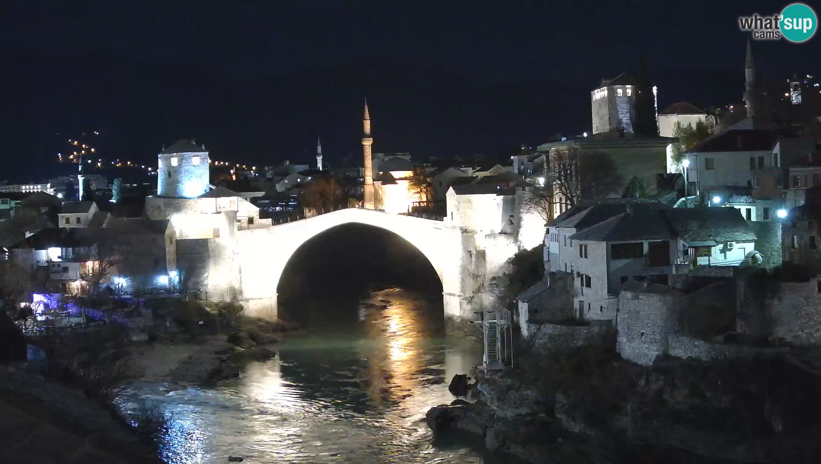 Webcam de Mostar – Le Vieux Pont sur la rivière Neretva