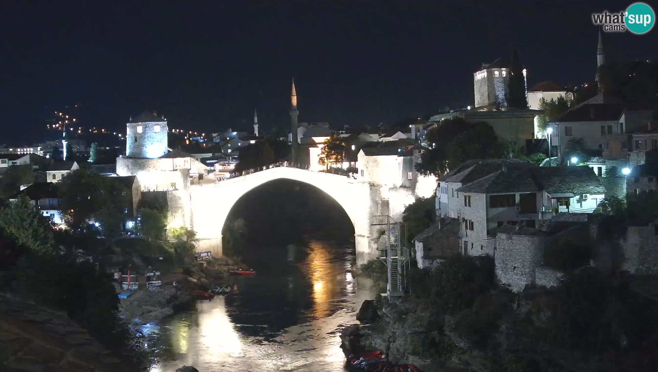 Mostar live – Webcam auf die Alte Brücke (Stari Most) und den Fluss Neretva