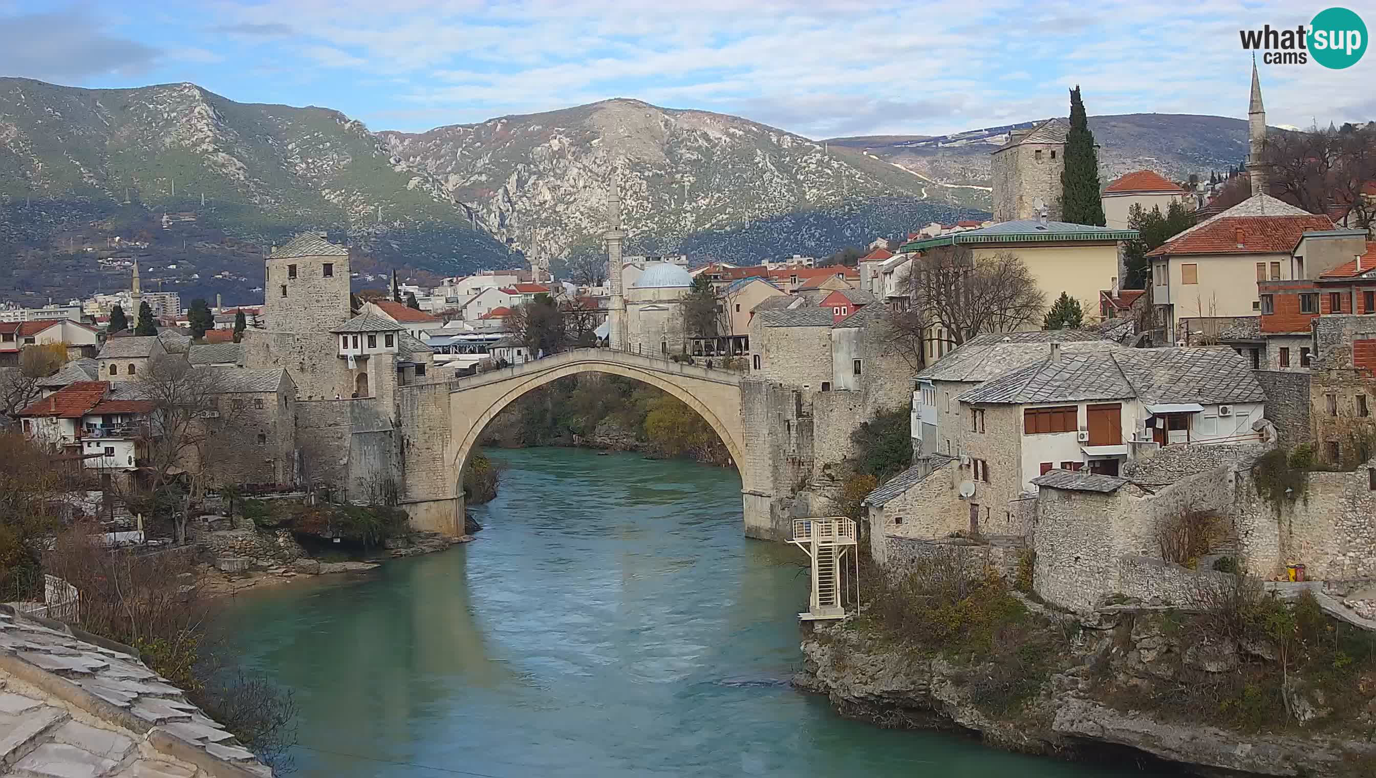Live Webcam of Mostar – Stari Most (Old Bridge) and Neretva River