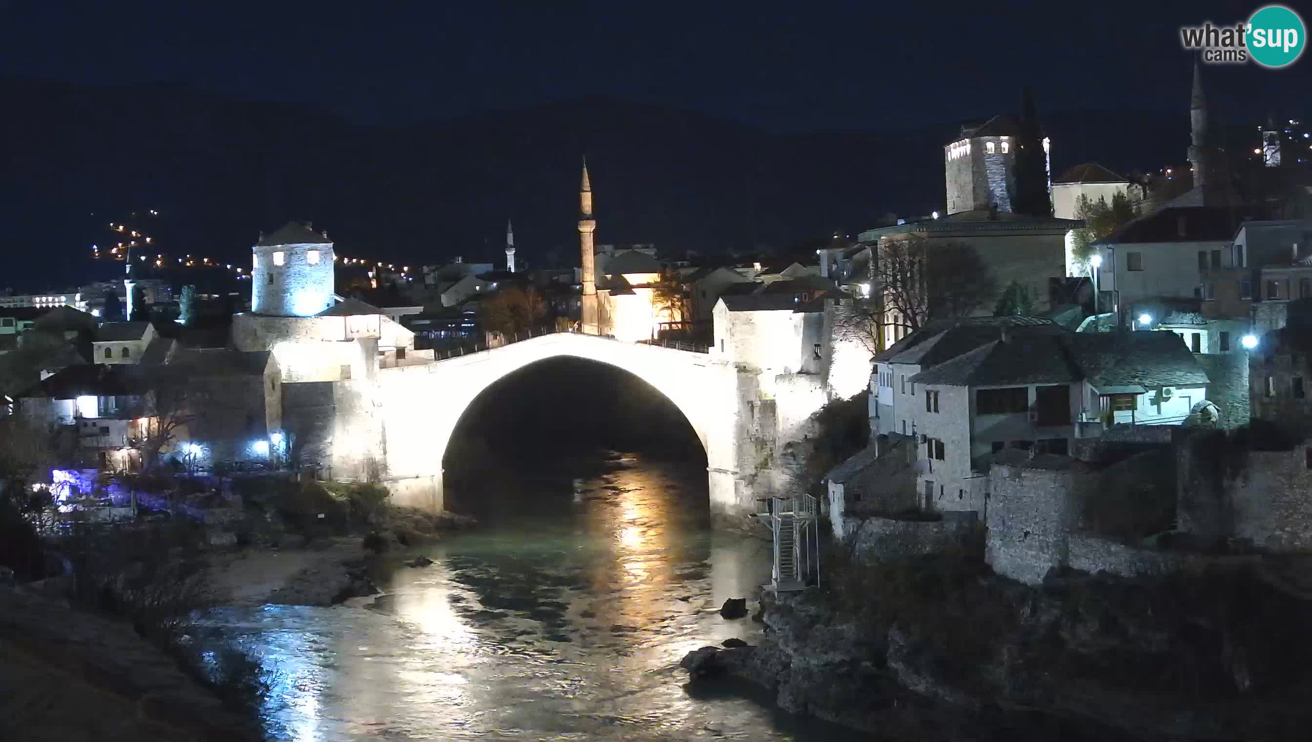 Webcam de Mostar – Le Vieux Pont sur la rivière Neretva