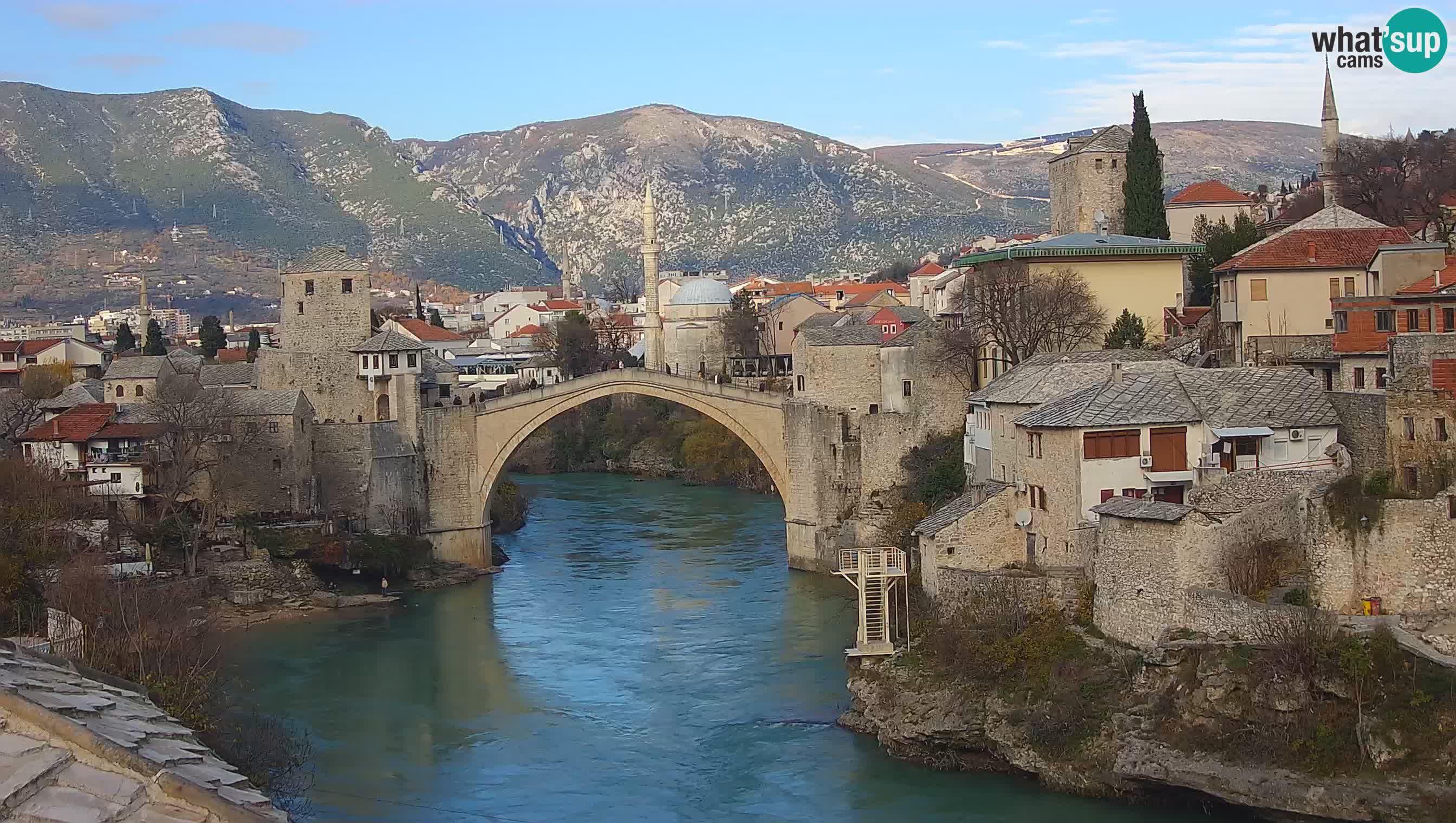 Live Webcam of Mostar – Stari Most (Old Bridge) and Neretva River