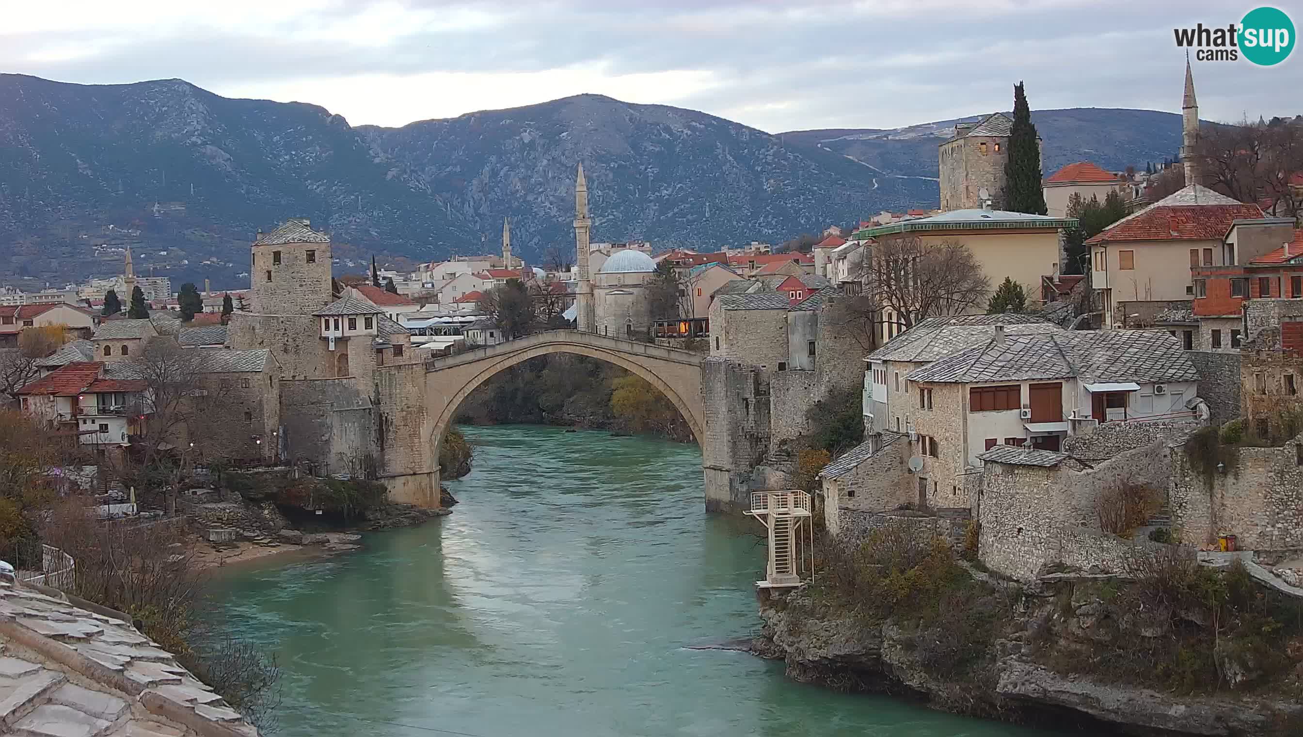 Live Webcam of Mostar – Stari Most (Old Bridge) and Neretva River