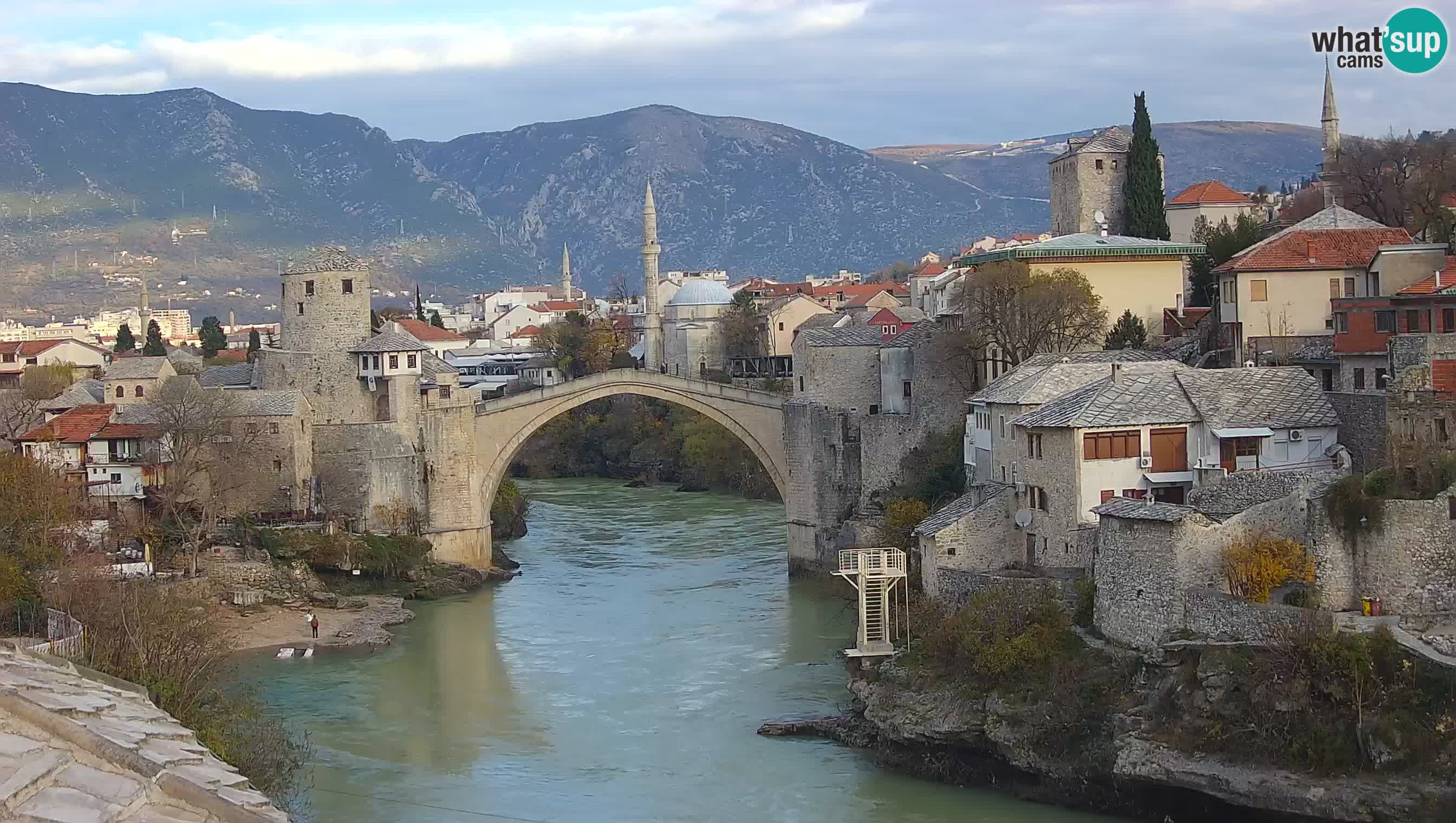 Mostar web kamera – Stari Most i rijeka Neretva – Goa Mostar