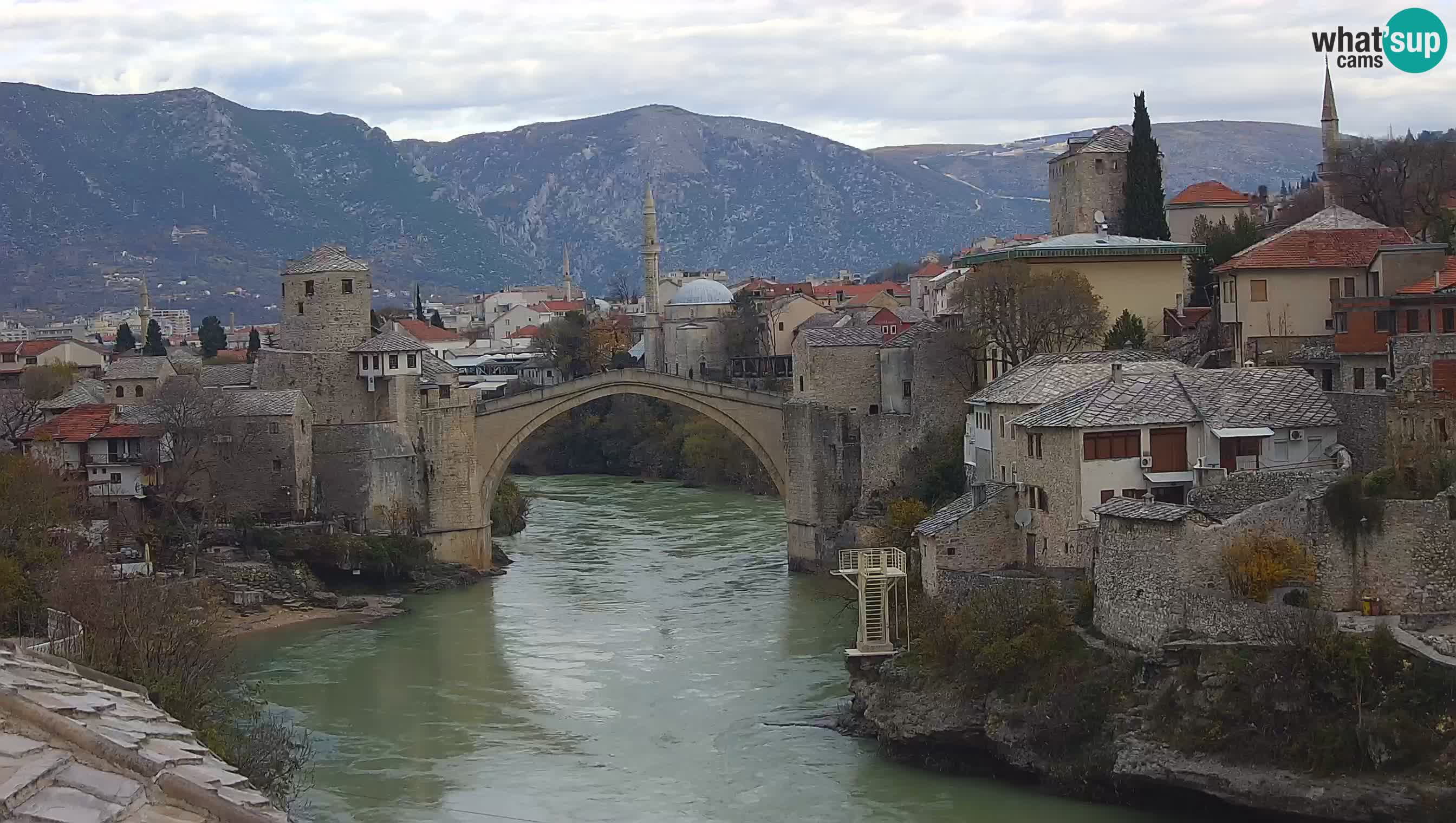 Mostar web kamera – Stari Most i rijeka Neretva – Goa Mostar