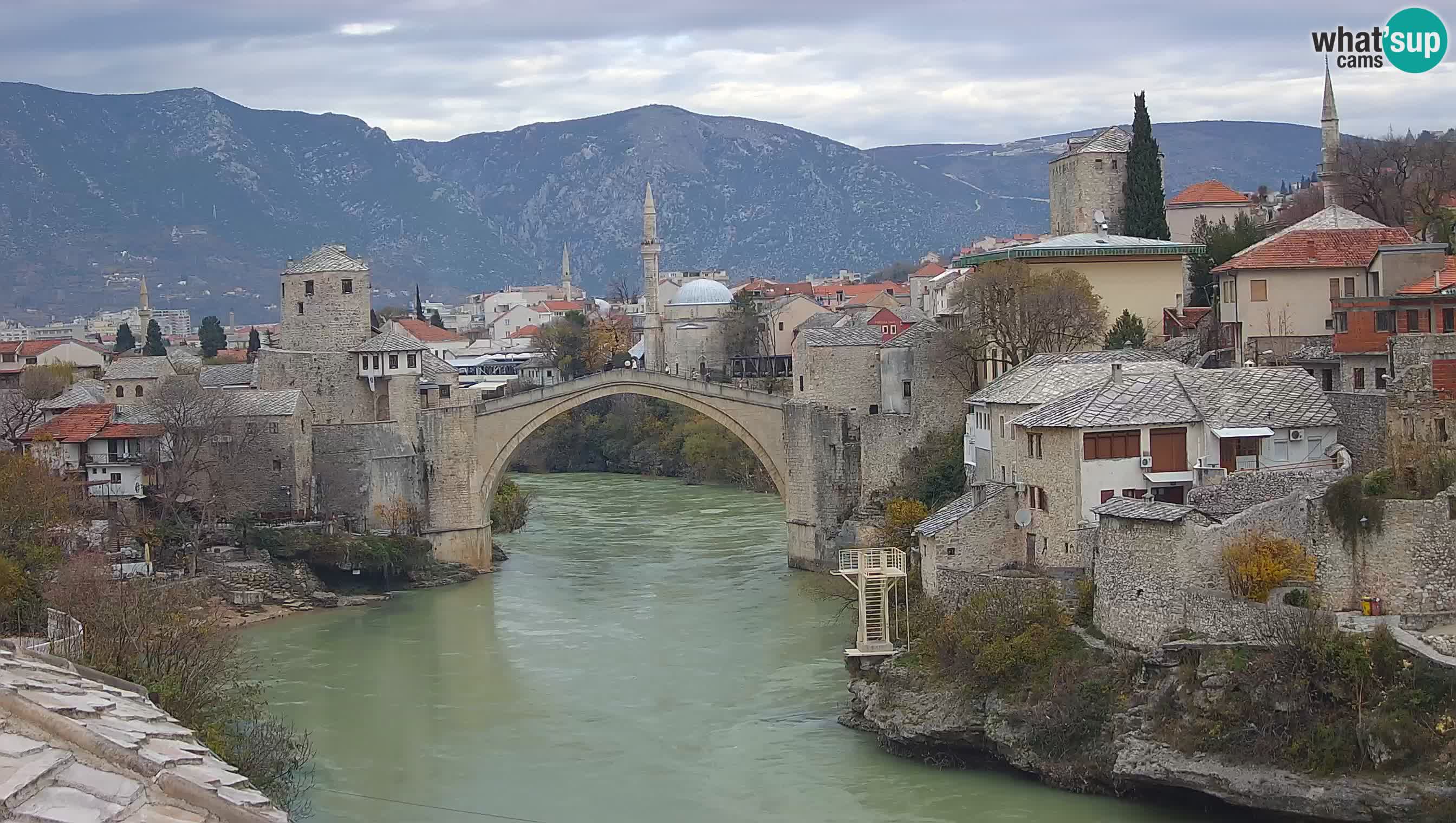 Live Webcam of Mostar – Stari Most (Old Bridge) and Neretva River