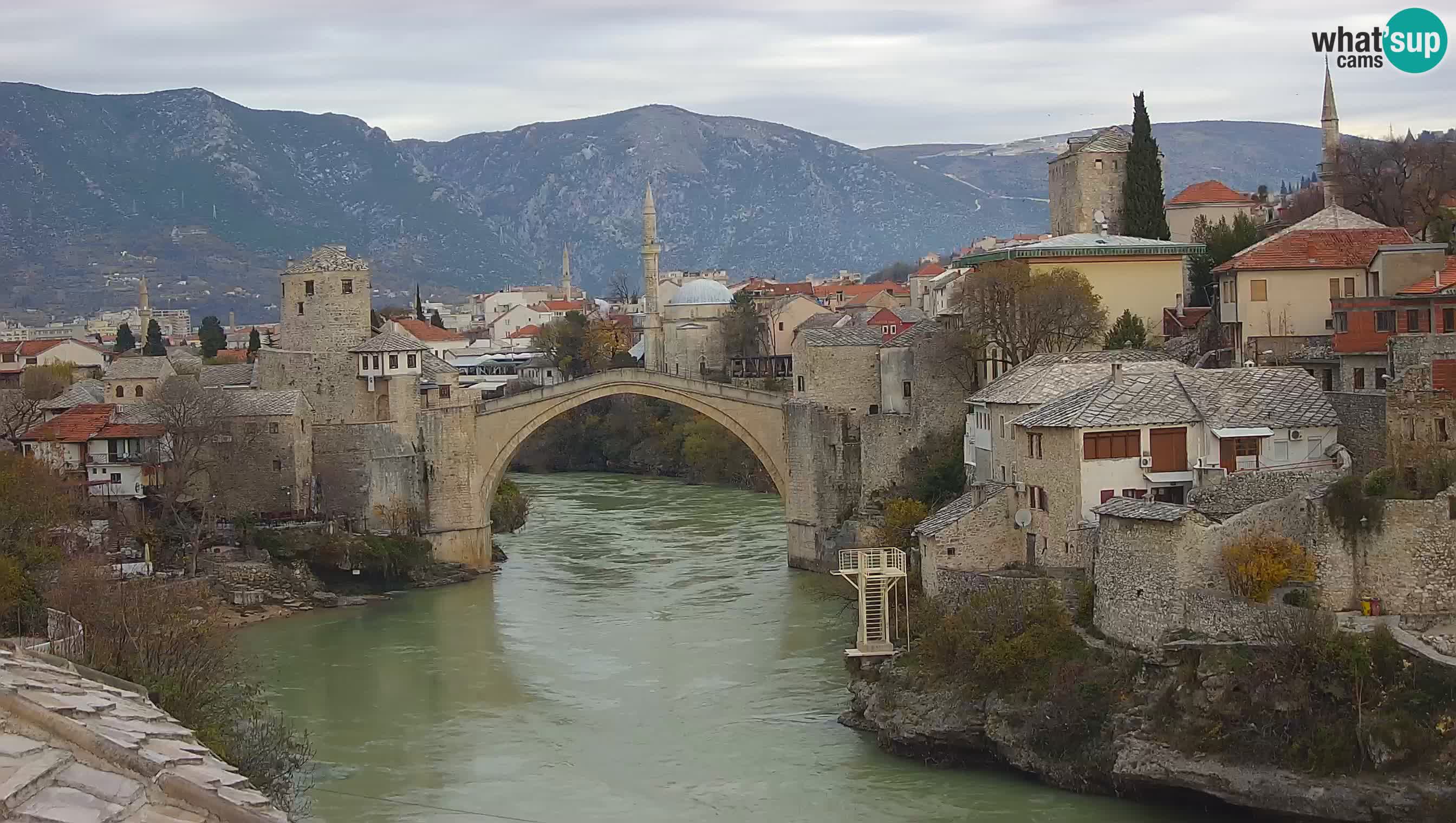 Live Webcam of Mostar – Stari Most (Old Bridge) and Neretva River