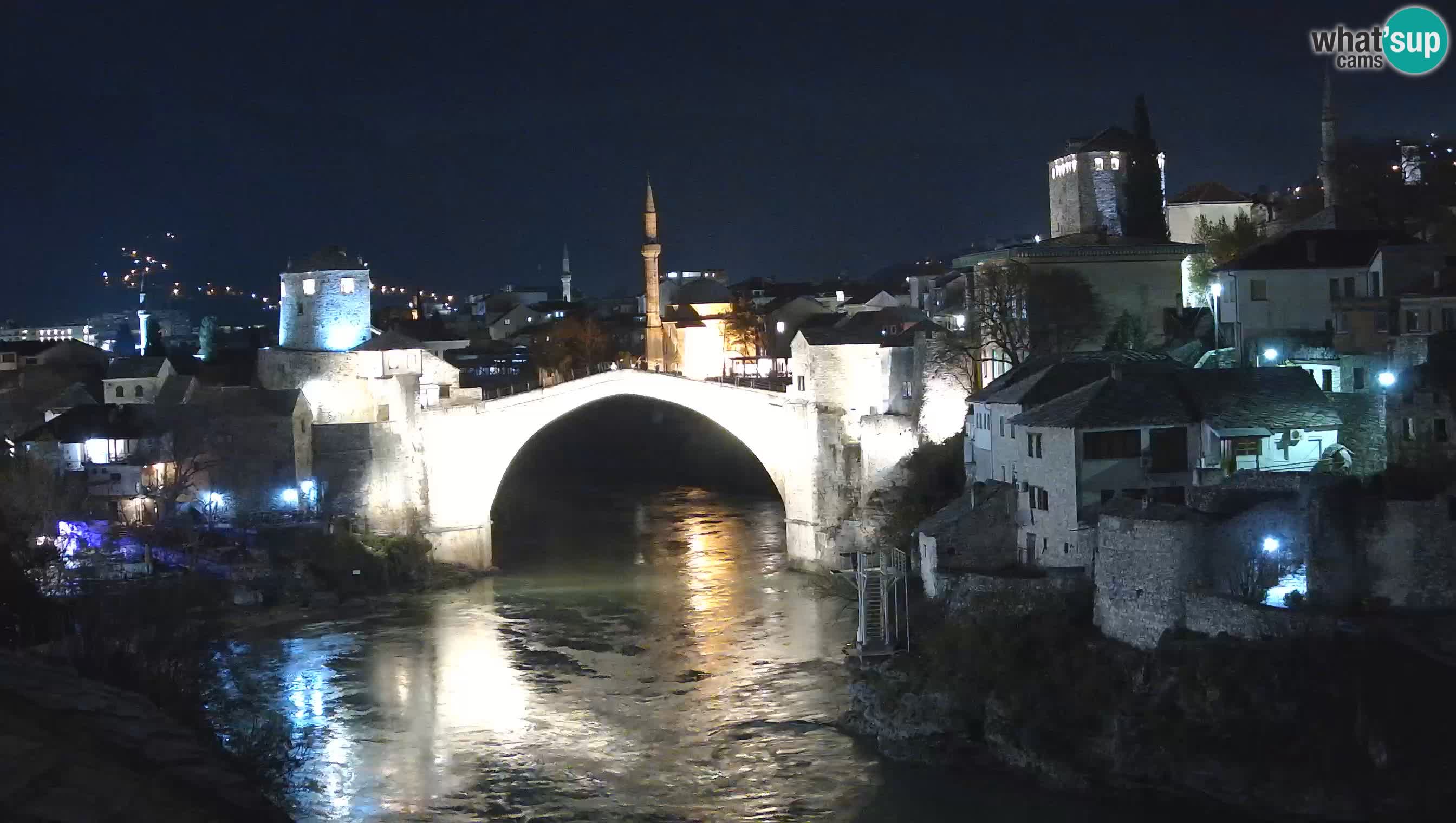 Cámara web de Mostar – El Viejo Puente sobre el río Neretva