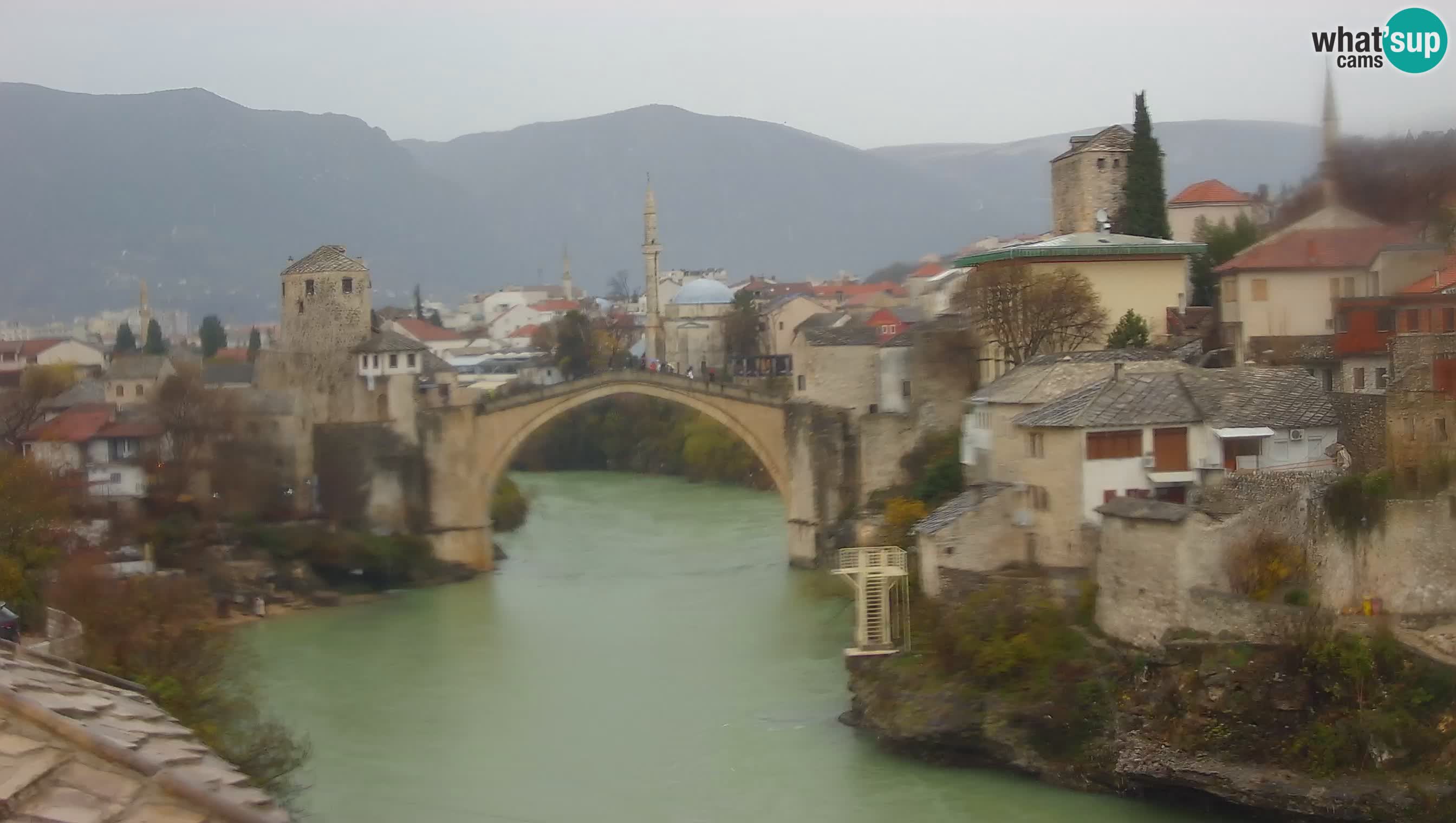 Cámara web de Mostar – El Viejo Puente sobre el río Neretva