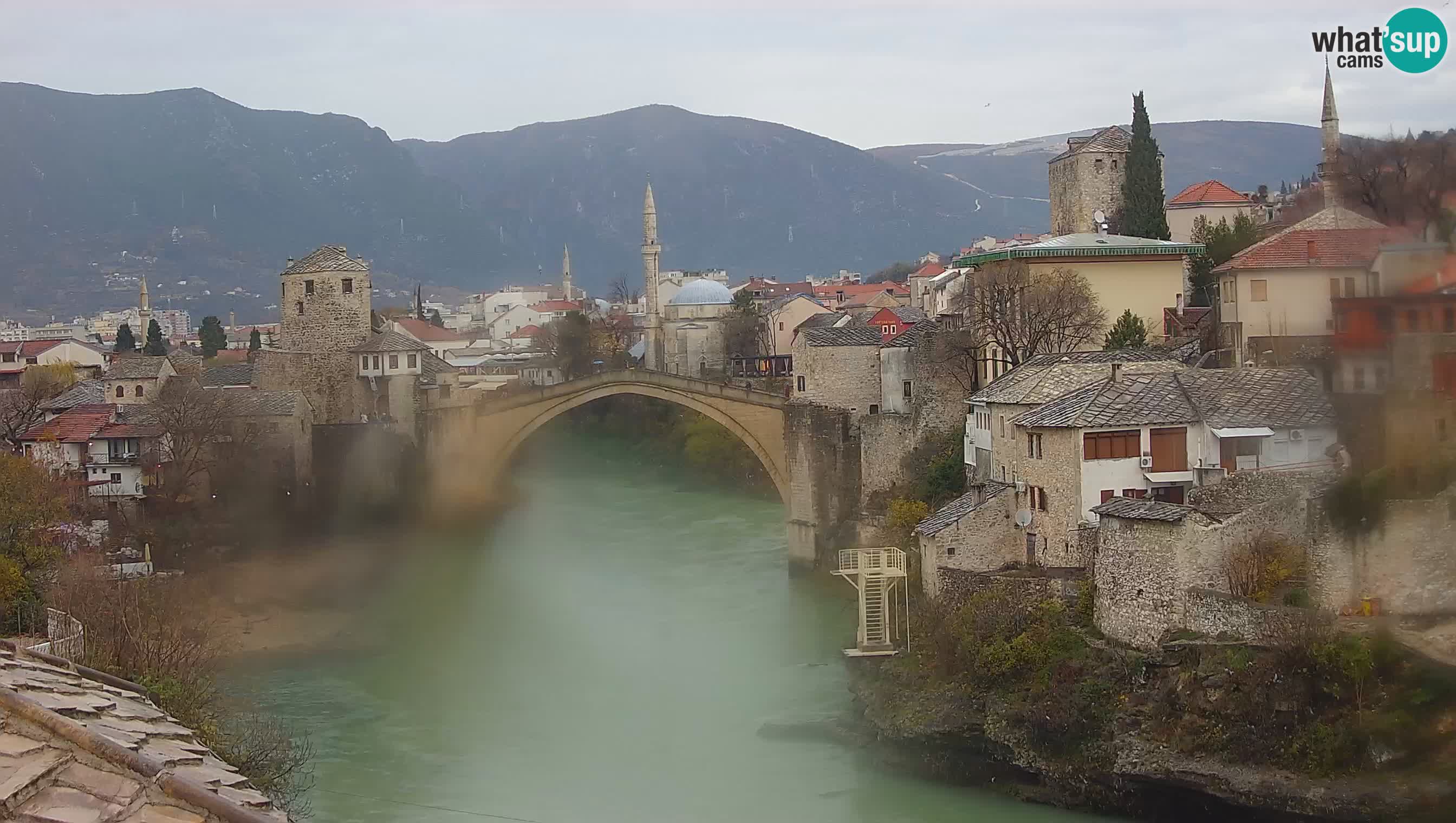Mostar v živo – Spletna kamera na Starem mostu in reki Neretvi
