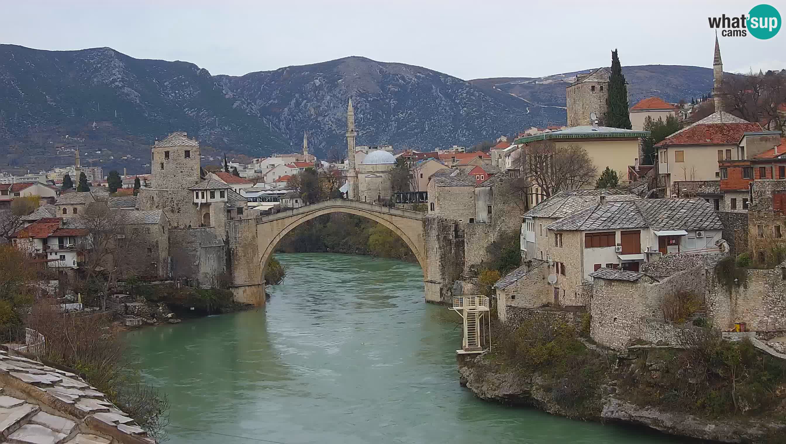 Live Webcam of Mostar – Stari Most (Old Bridge) and Neretva River