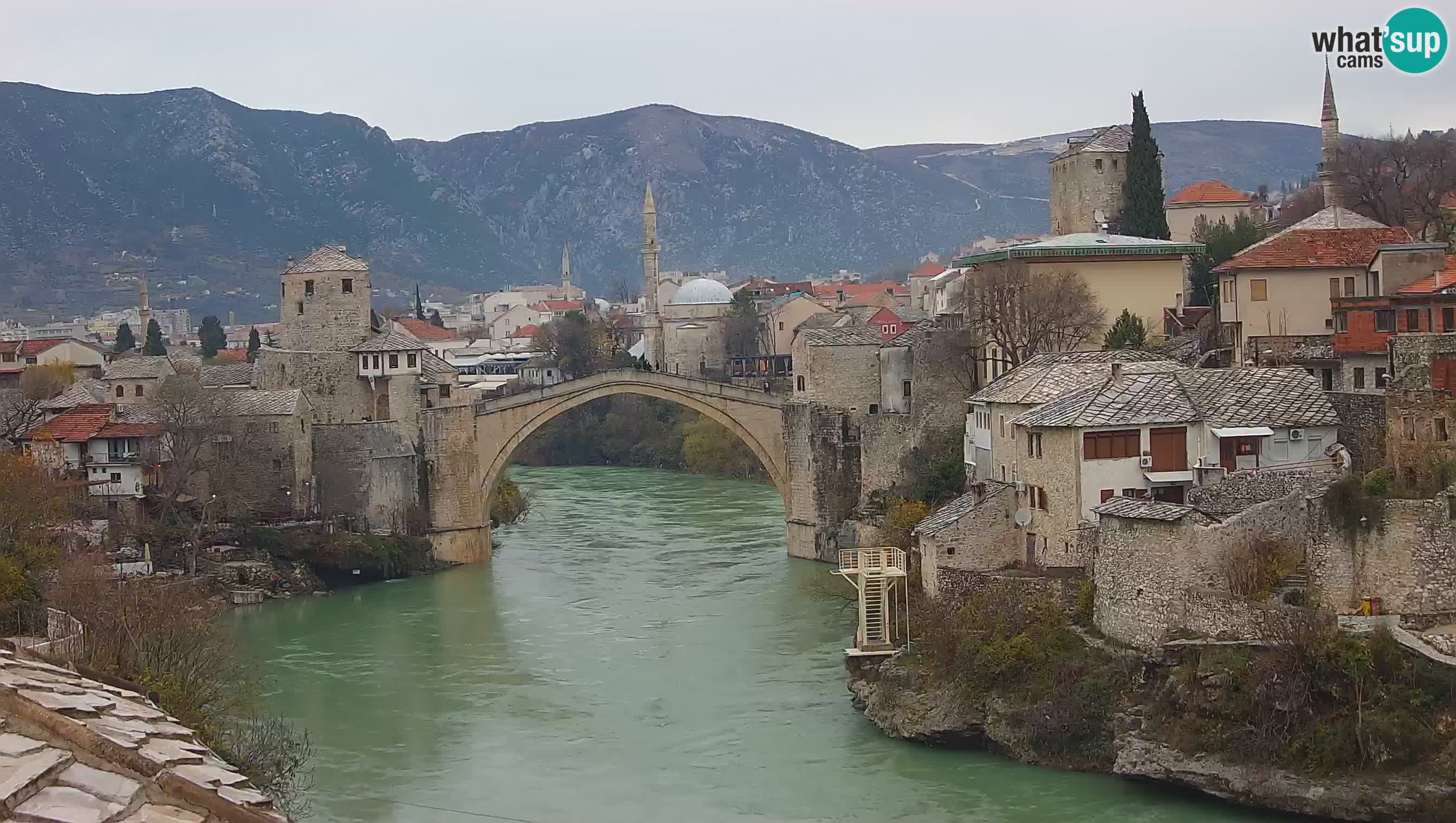 Live Webcam of Mostar – Stari Most (Old Bridge) and Neretva River