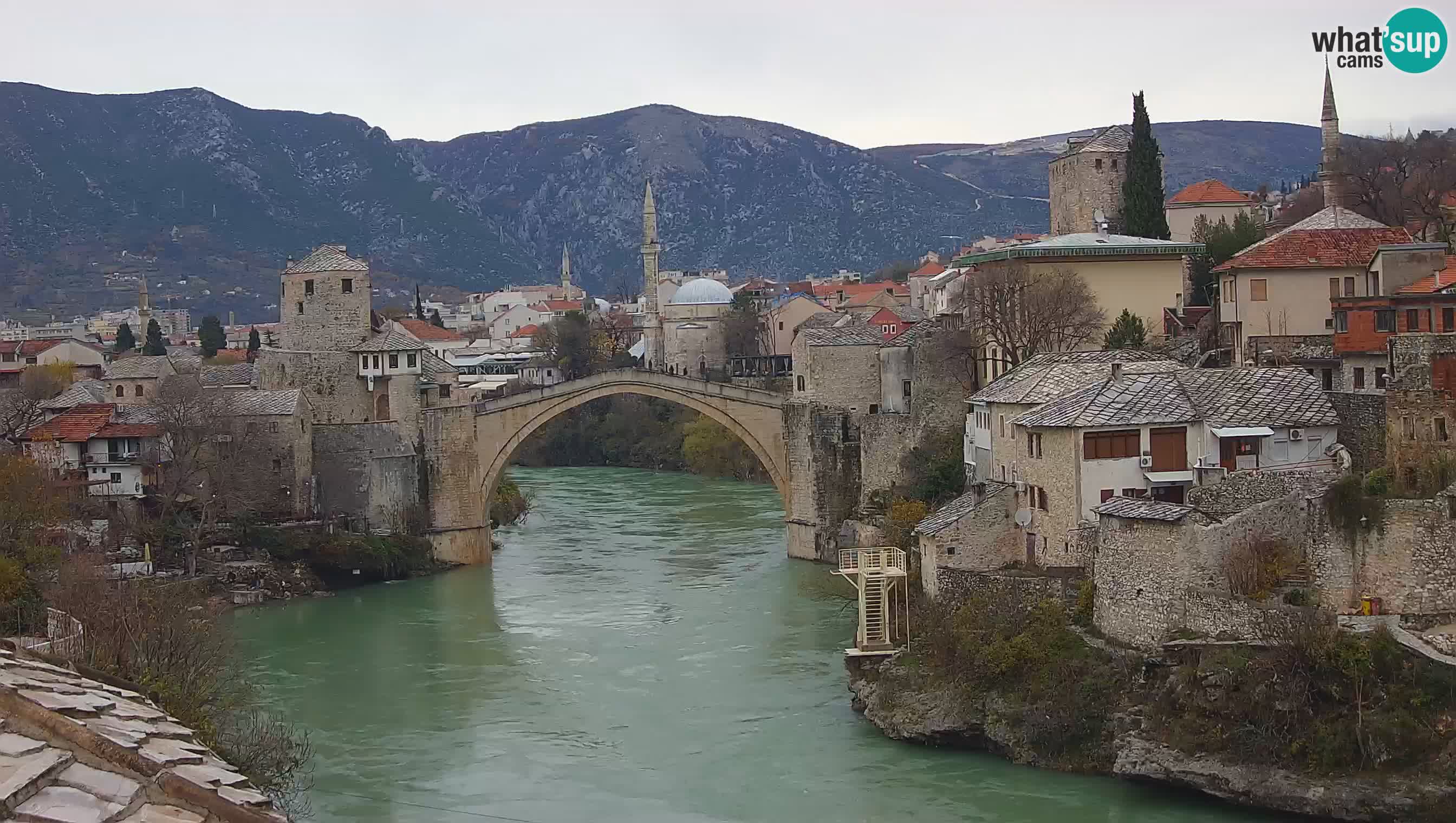 Mostar web kamera – Stari Most i rijeka Neretva – Goa Mostar