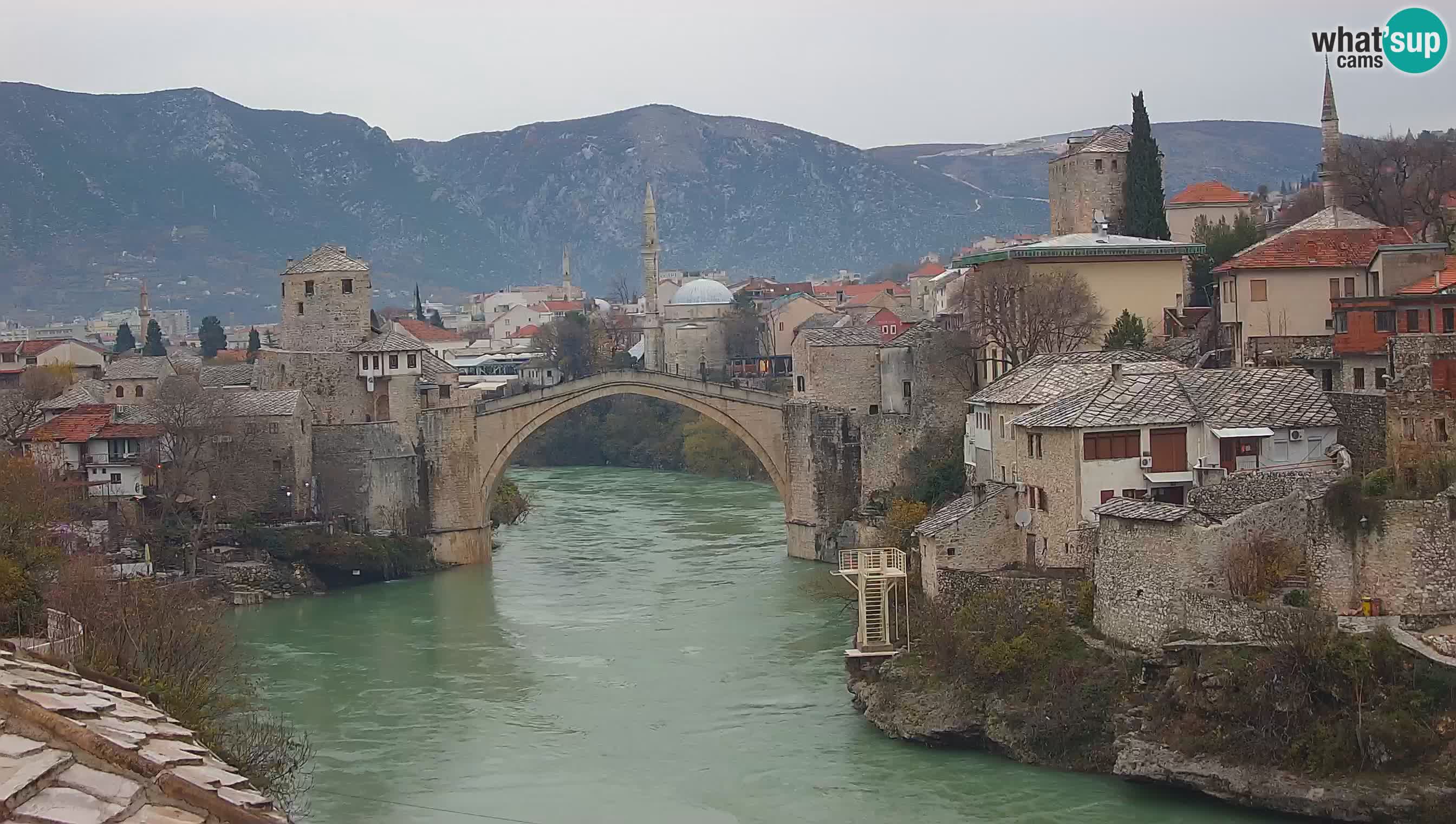 Live Webcam of Mostar – Stari Most (Old Bridge) and Neretva River
