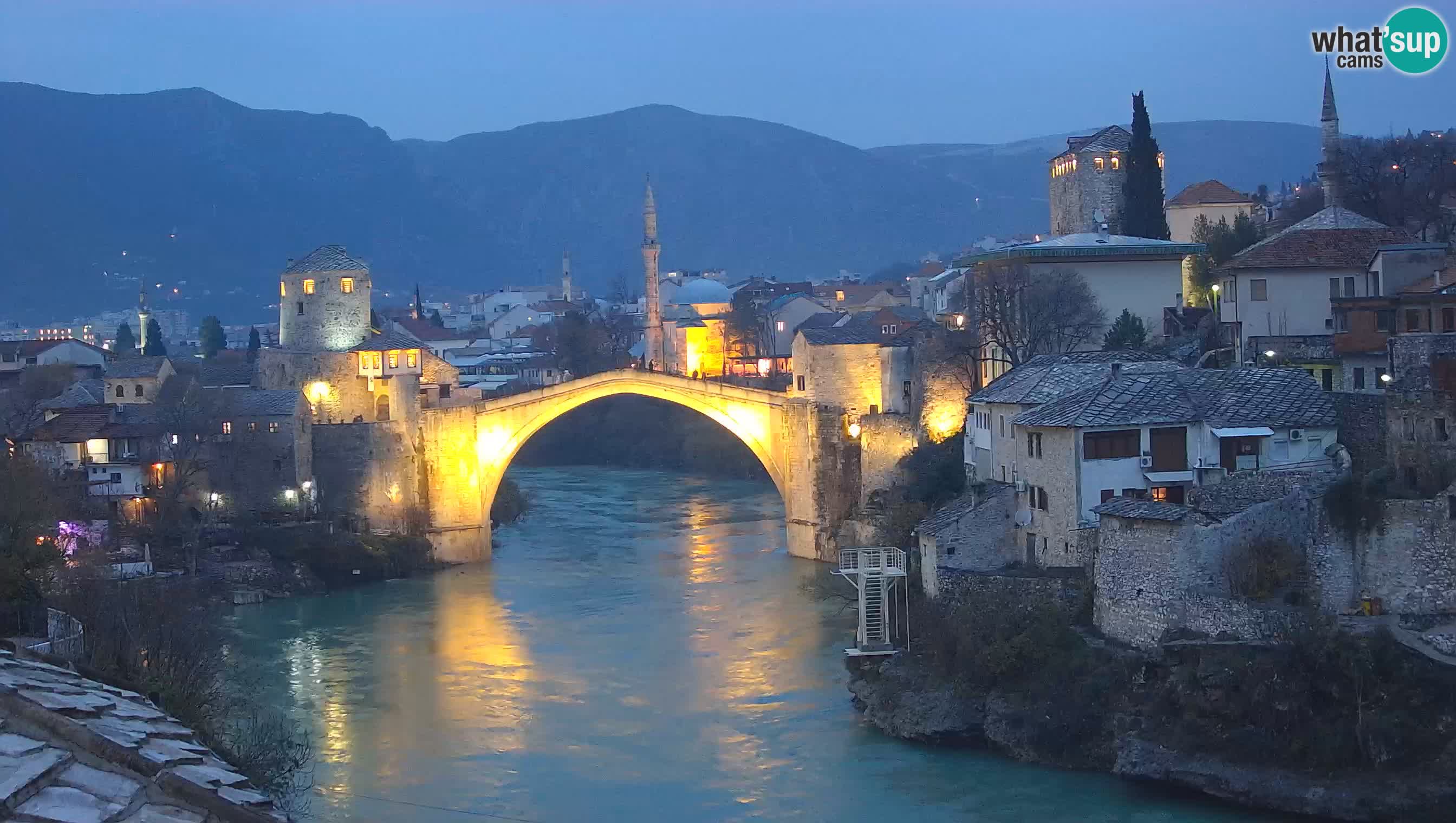 Live Webcam of Mostar – Stari Most (Old Bridge) and Neretva River