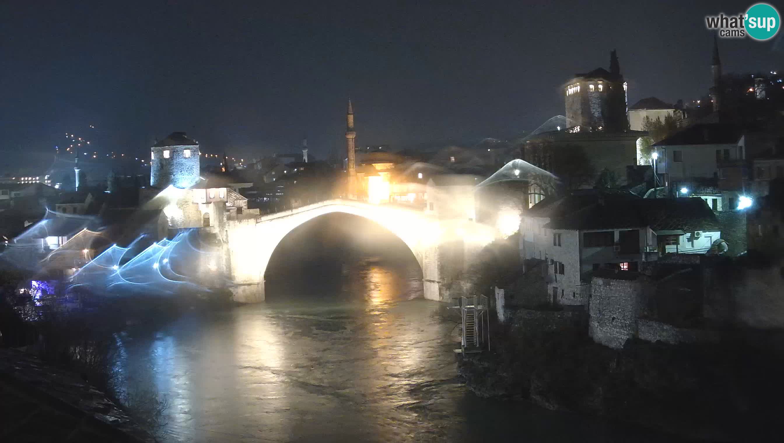 Mostar live – Webcam auf die Alte Brücke (Stari Most) und den Fluss Neretva