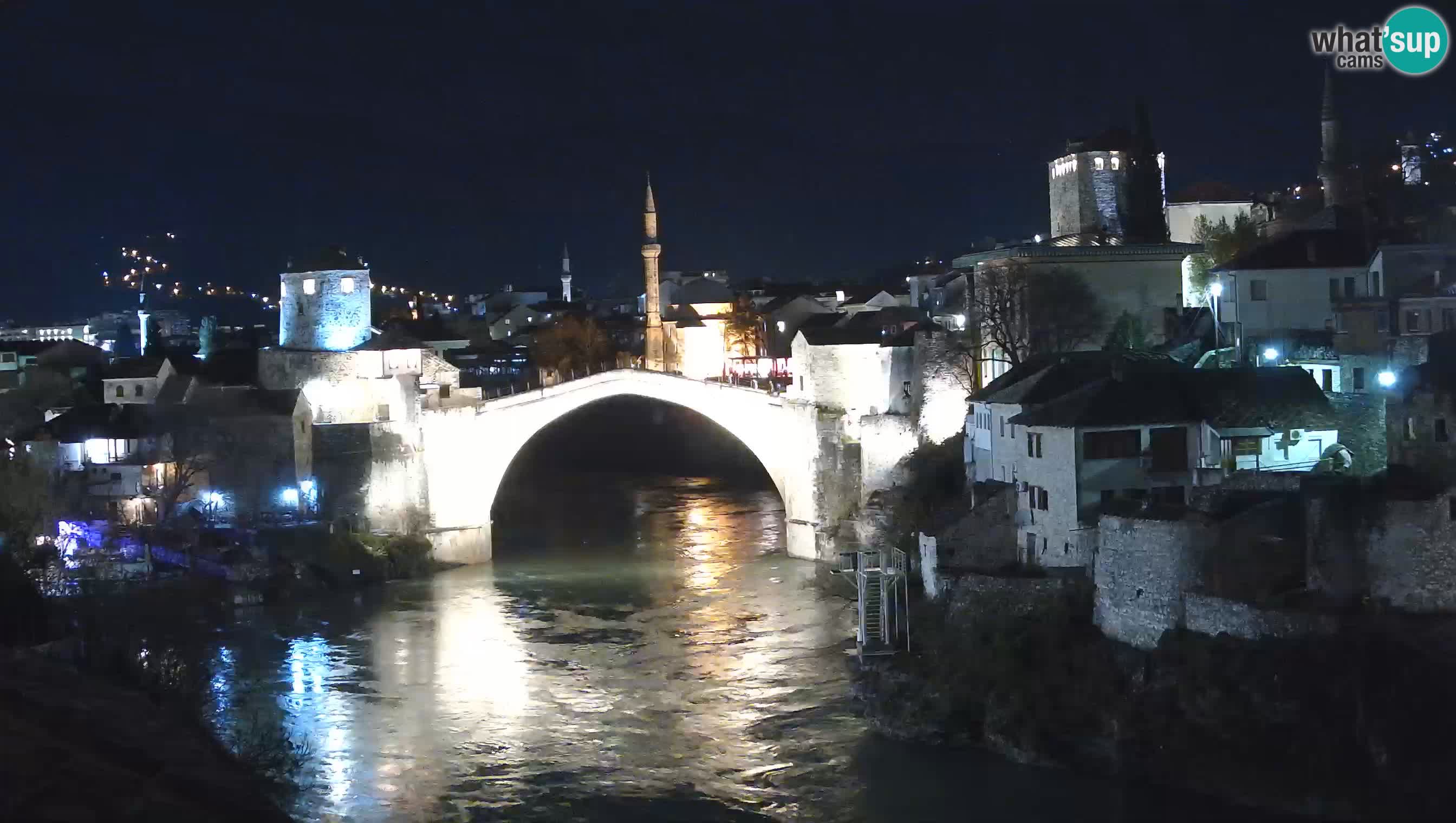 Webcam de Mostar – Le Vieux Pont sur la rivière Neretva