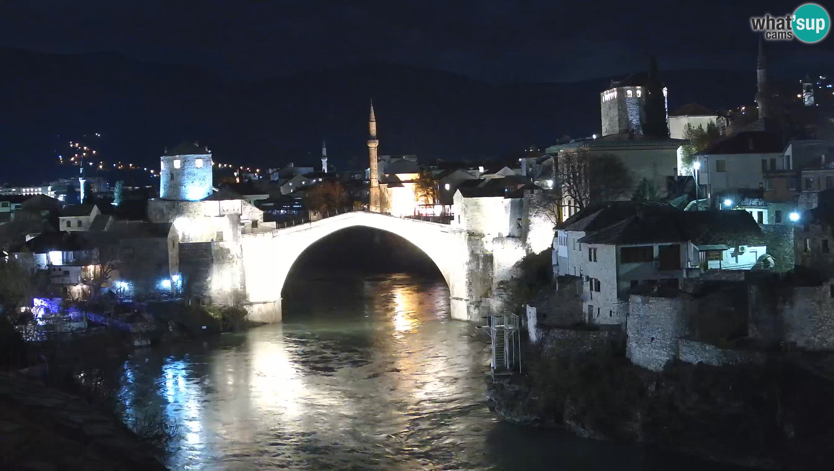 Webcam de Mostar – Le Vieux Pont sur la rivière Neretva