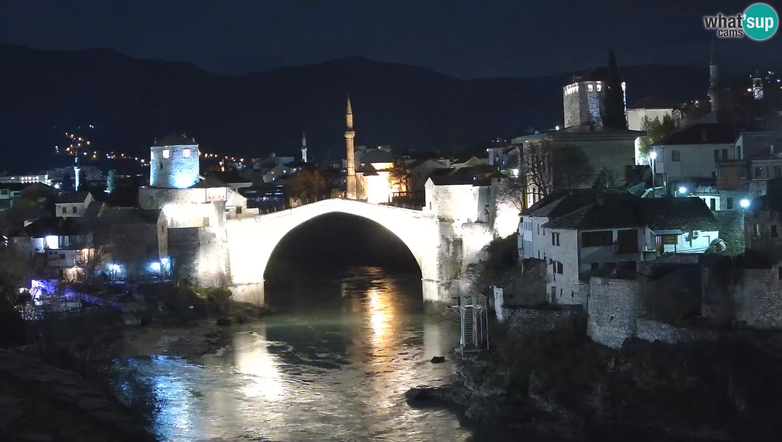 Webcam de Mostar – Le Vieux Pont sur la rivière Neretva