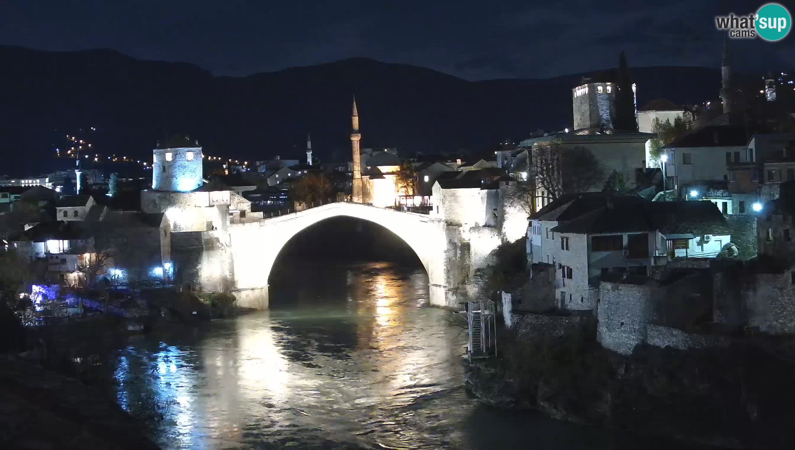 Cámara web de Mostar – El Viejo Puente sobre el río Neretva