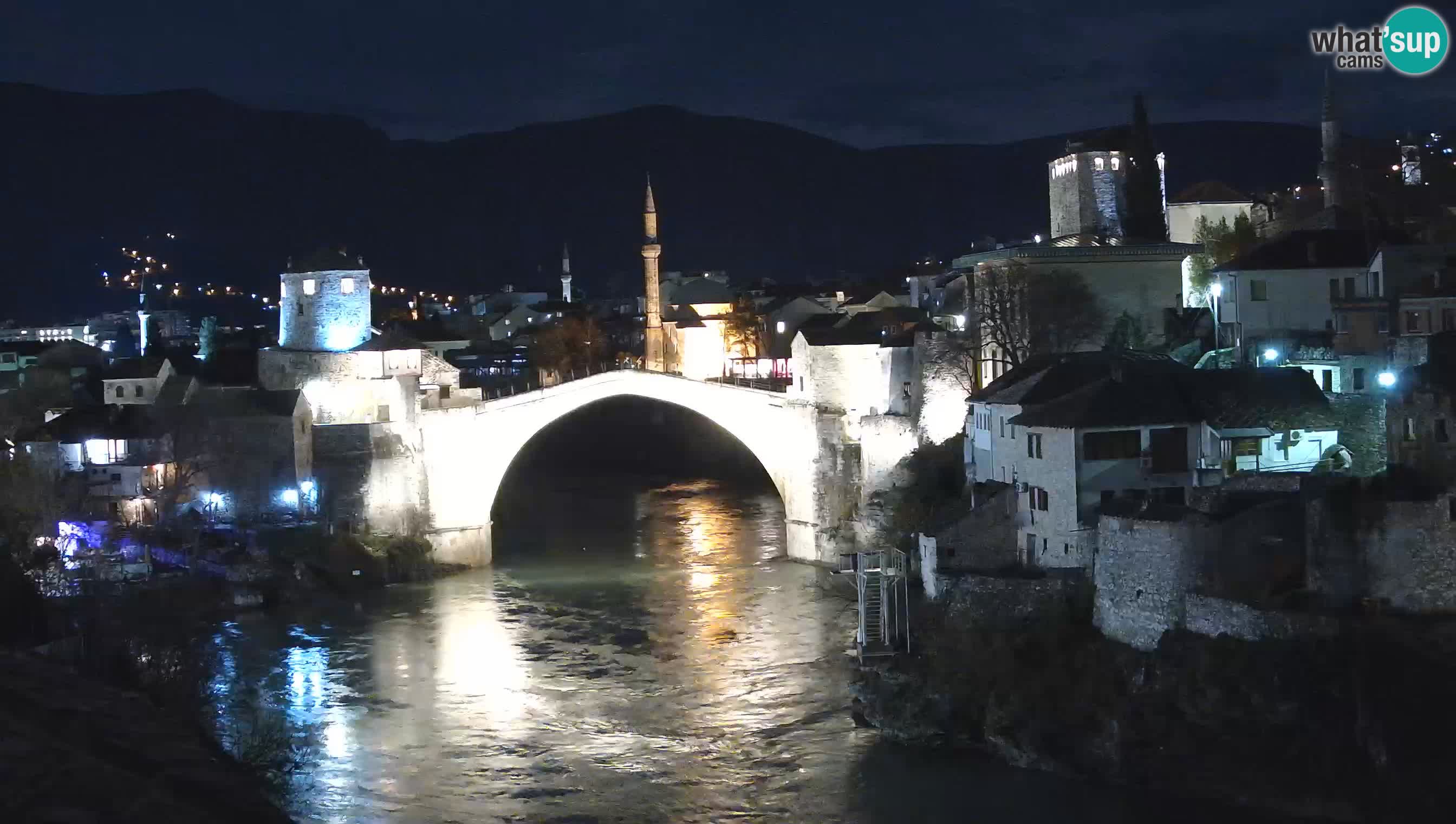 Mostar web kamera – Stari Most i rijeka Neretva – Goa Mostar