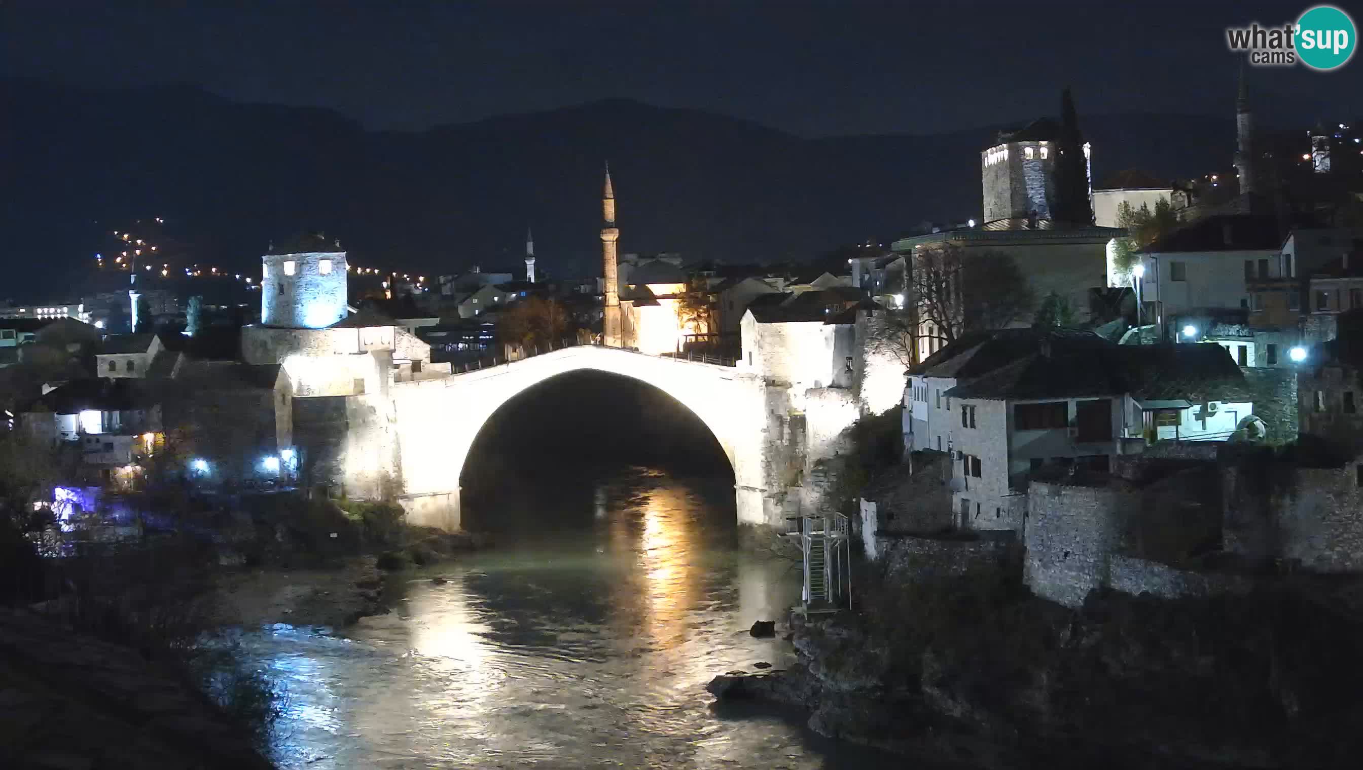 Webcam de Mostar – Le Vieux Pont sur la rivière Neretva