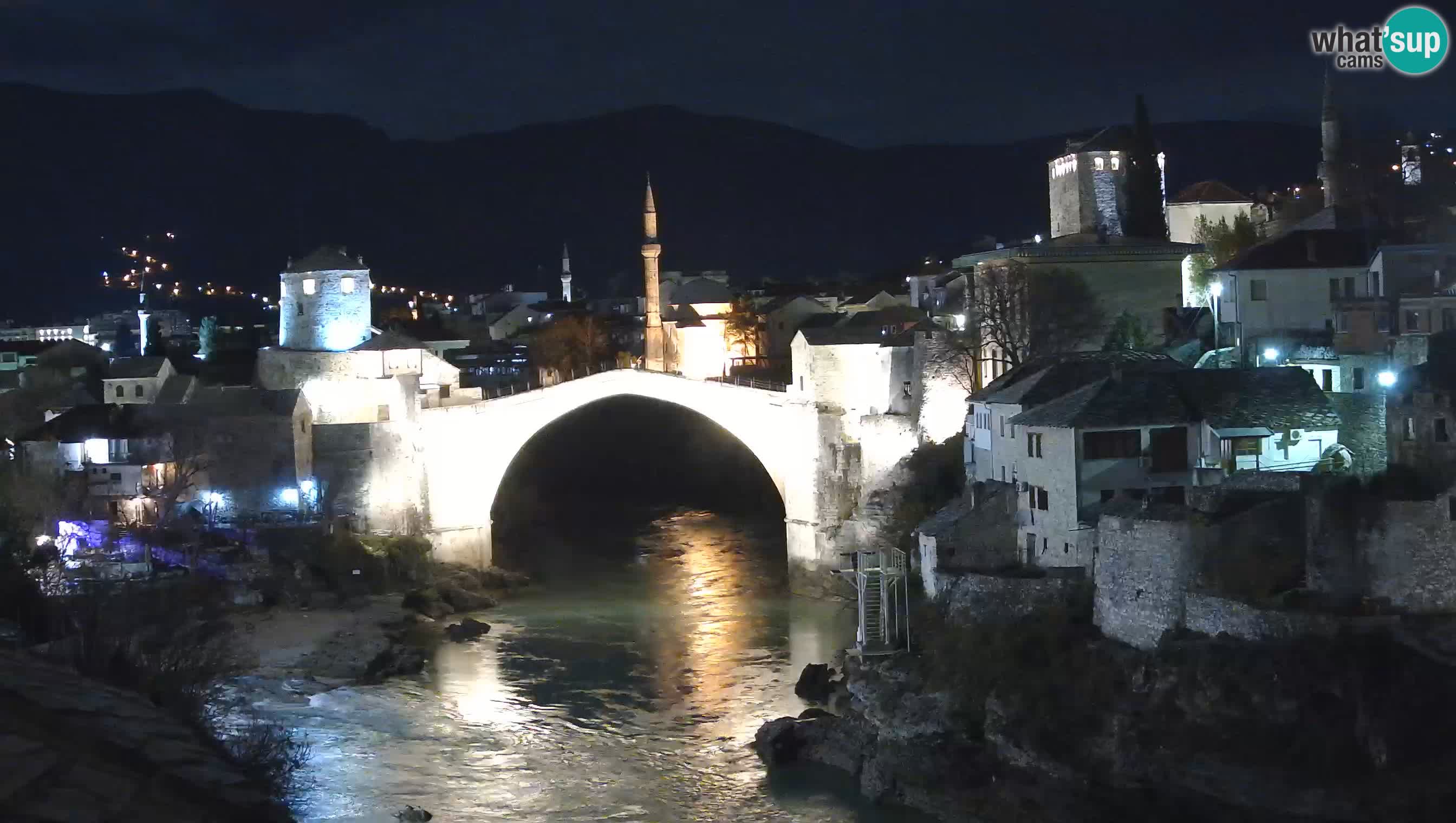 Cámara web de Mostar – El Viejo Puente sobre el río Neretva