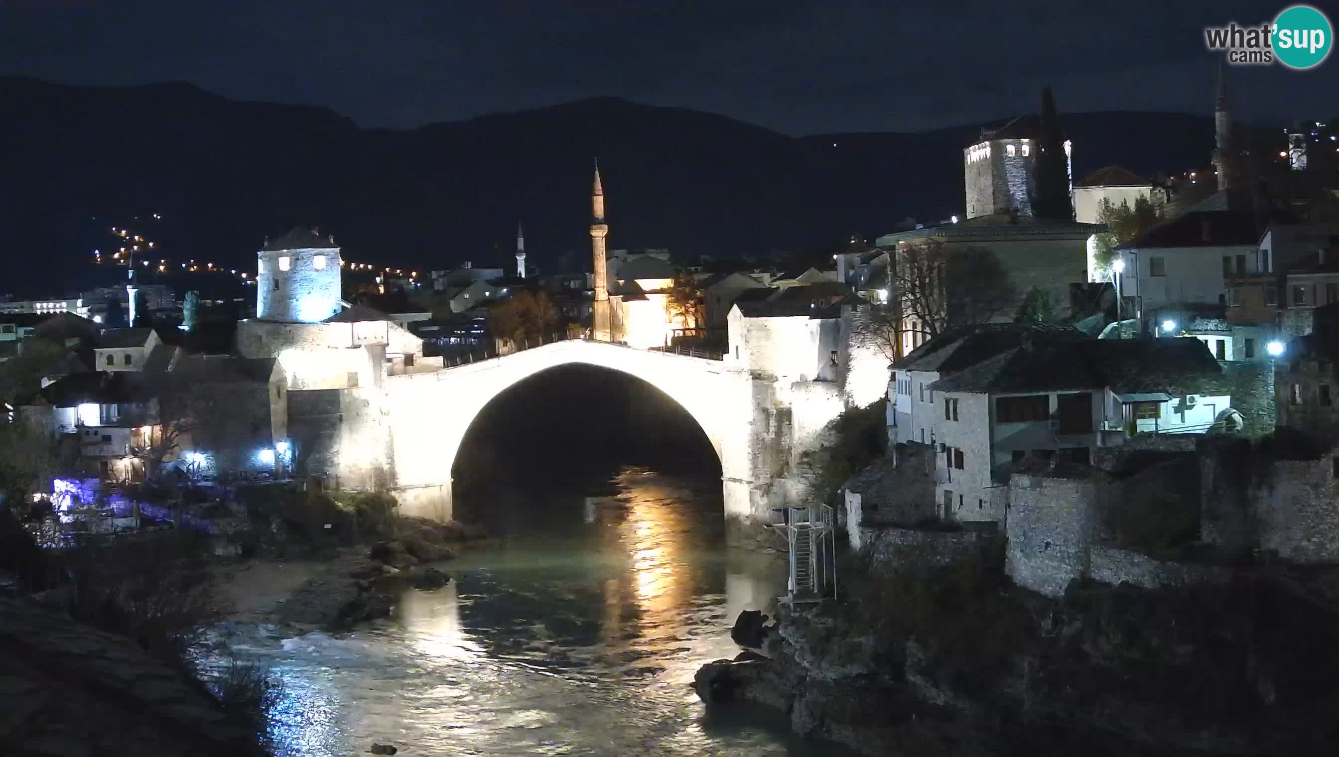 Cámara web de Mostar – El Viejo Puente sobre el río Neretva