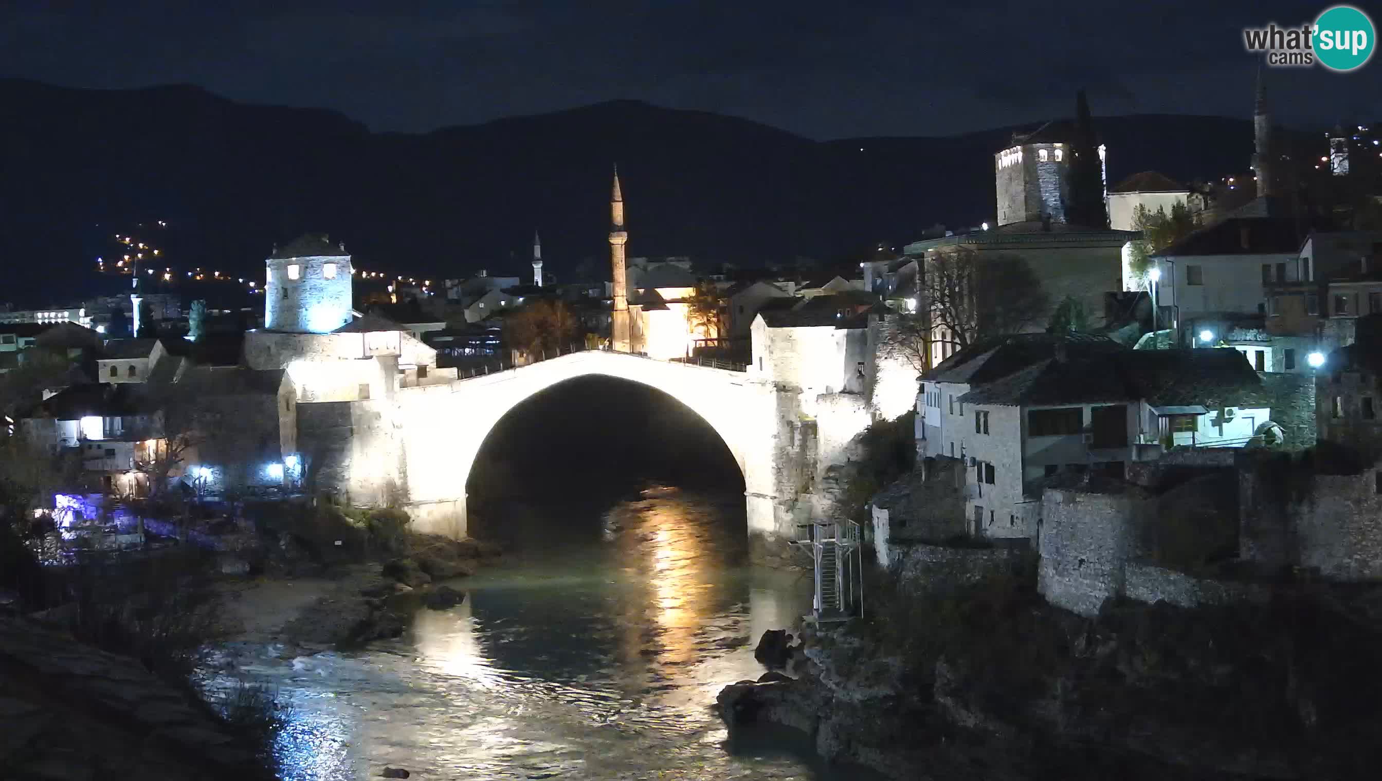 Webcam de Mostar – Le Vieux Pont sur la rivière Neretva