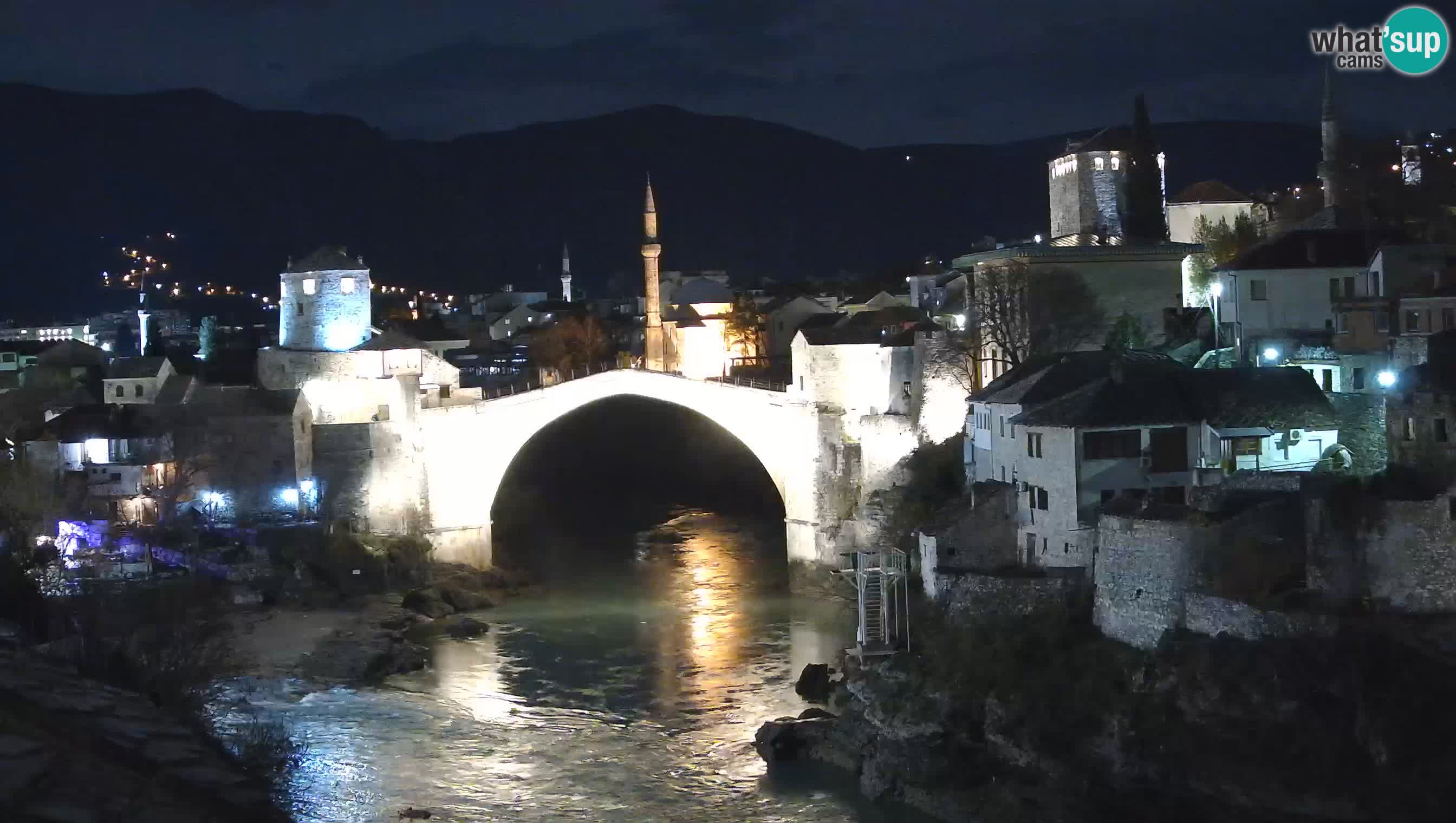 Webcam de Mostar – Le Vieux Pont sur la rivière Neretva