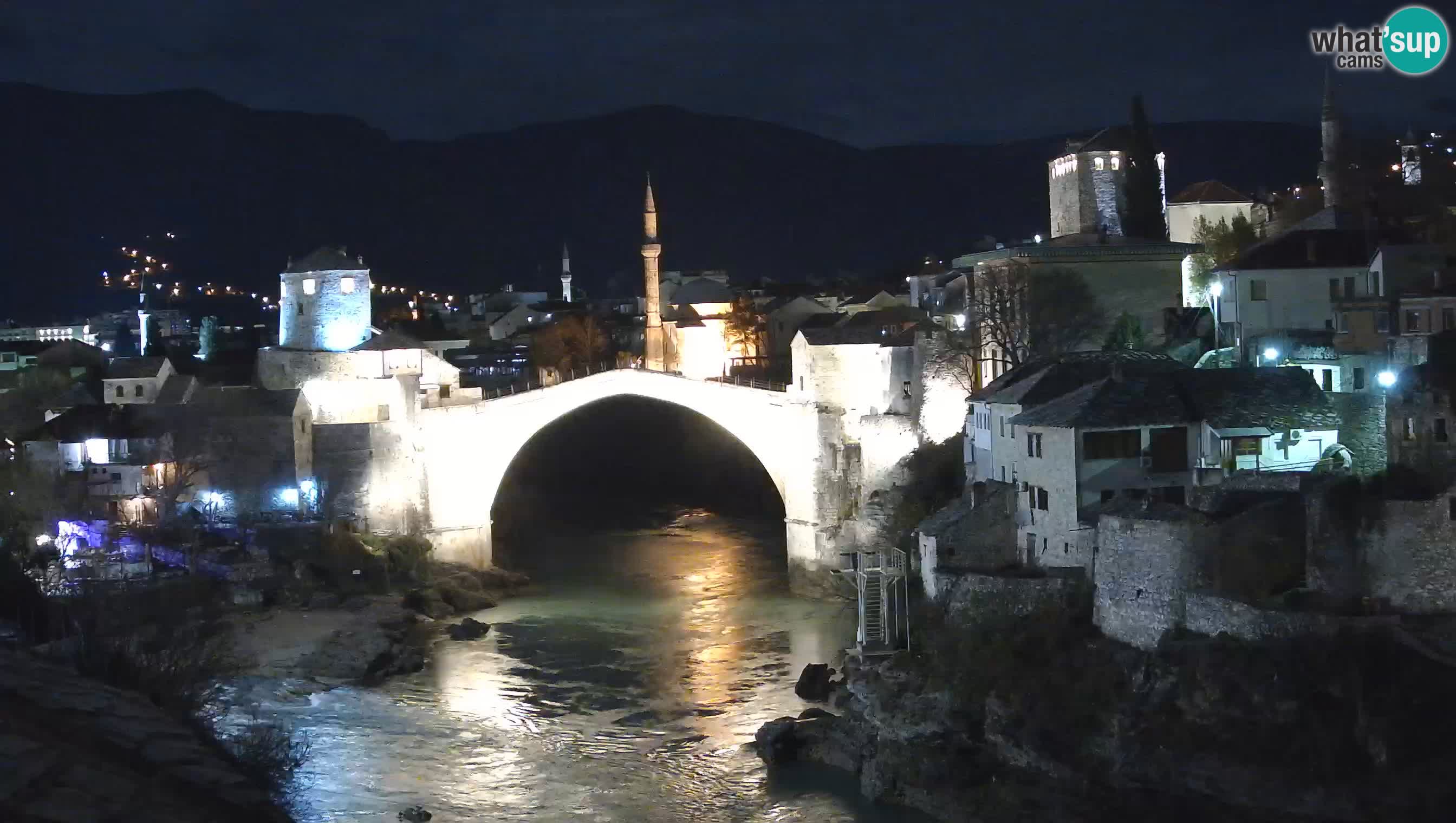 Webcam de Mostar – Le Vieux Pont sur la rivière Neretva