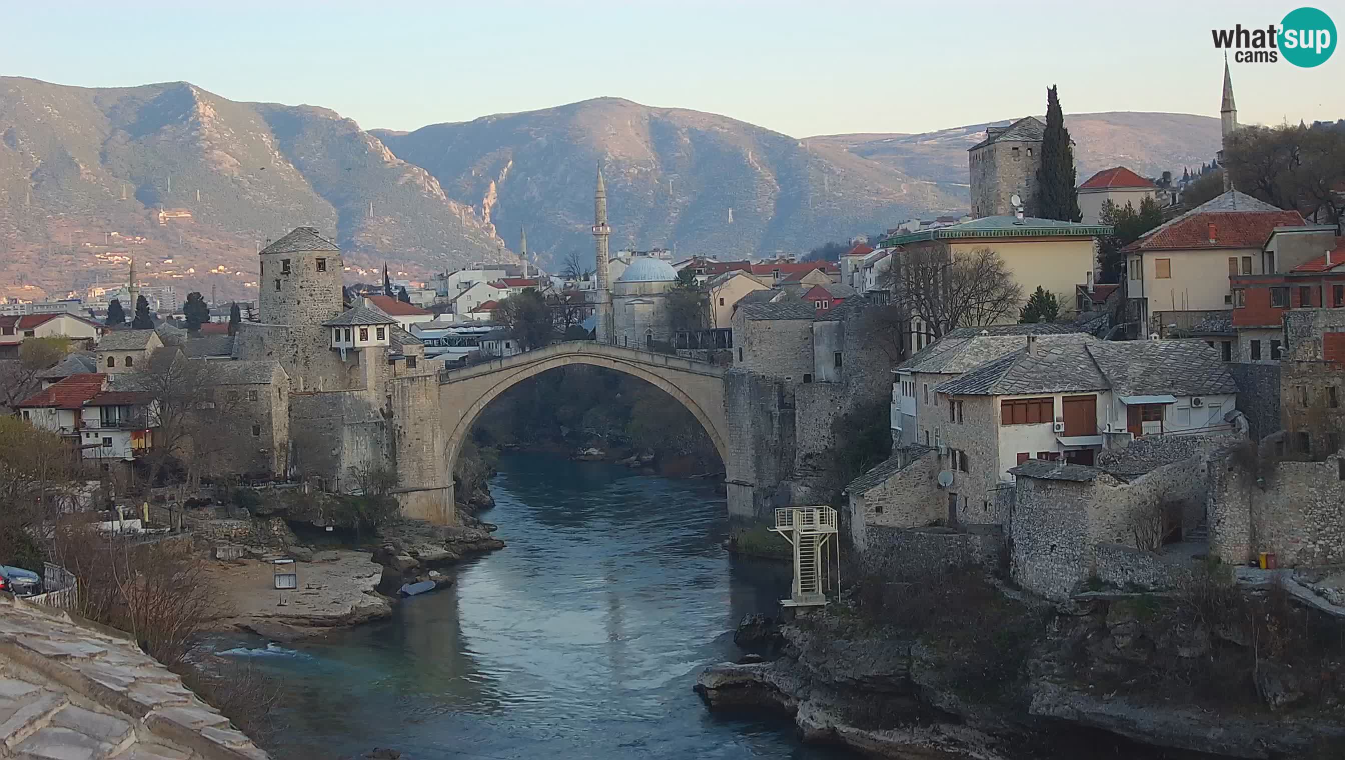 Mostar v živo – Spletna kamera na Starem mostu in reki Neretvi