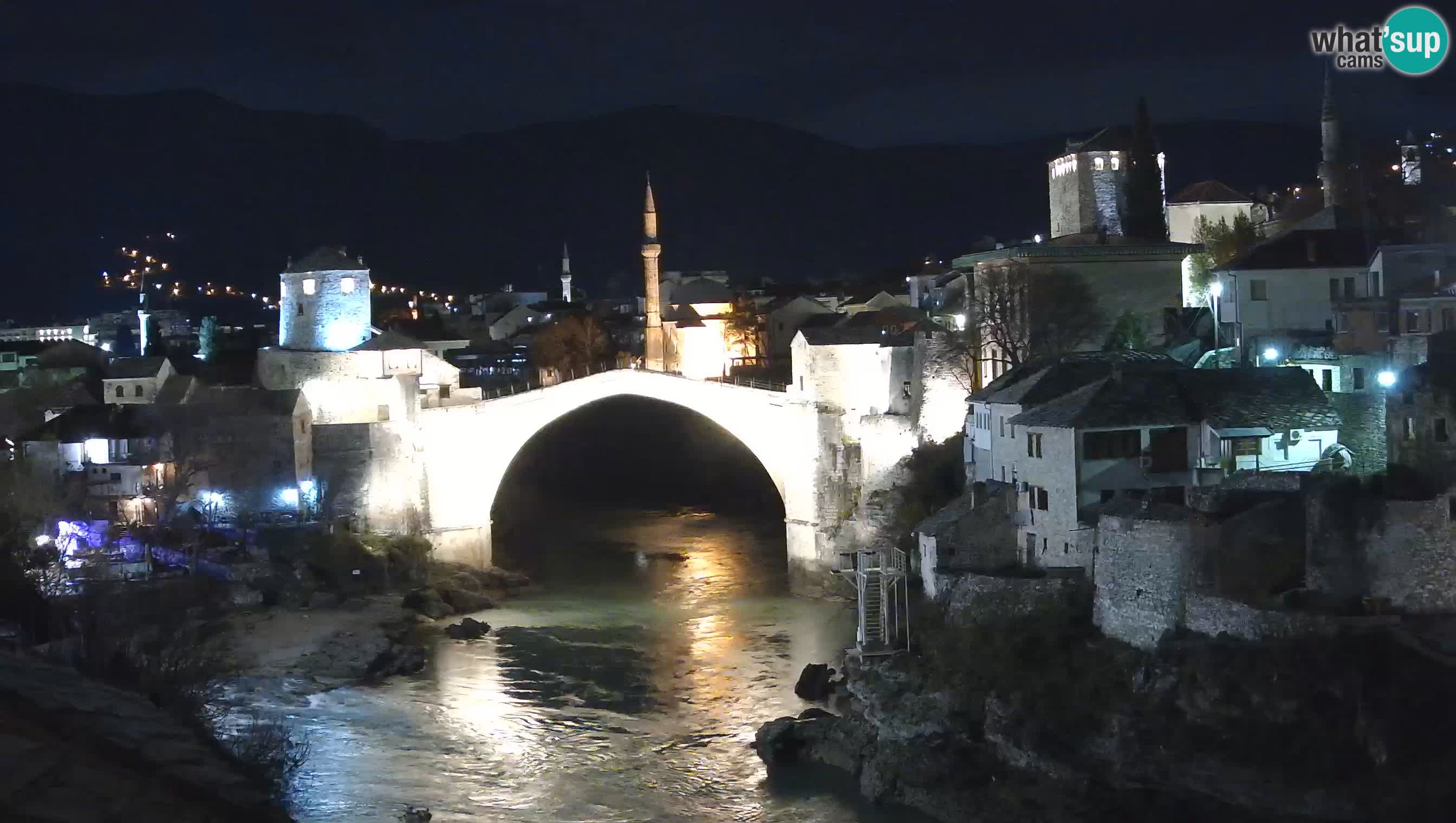Mostar web kamera – Stari Most i rijeka Neretva – Goa Mostar