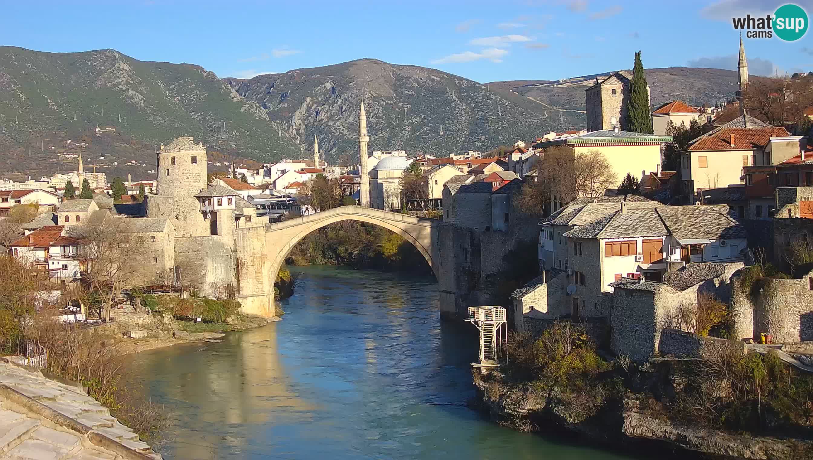 Mostar webcam – LIVE Old Bridge and Neretva river