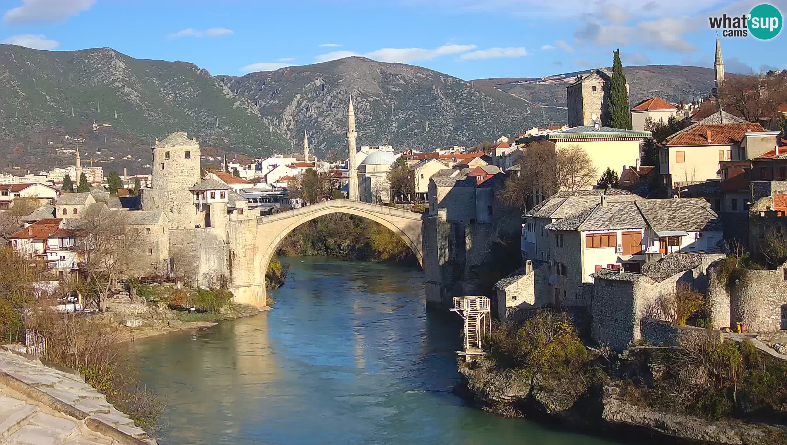 Webcam Mostar – Il Ponte Vecchio sul fiume Neretva