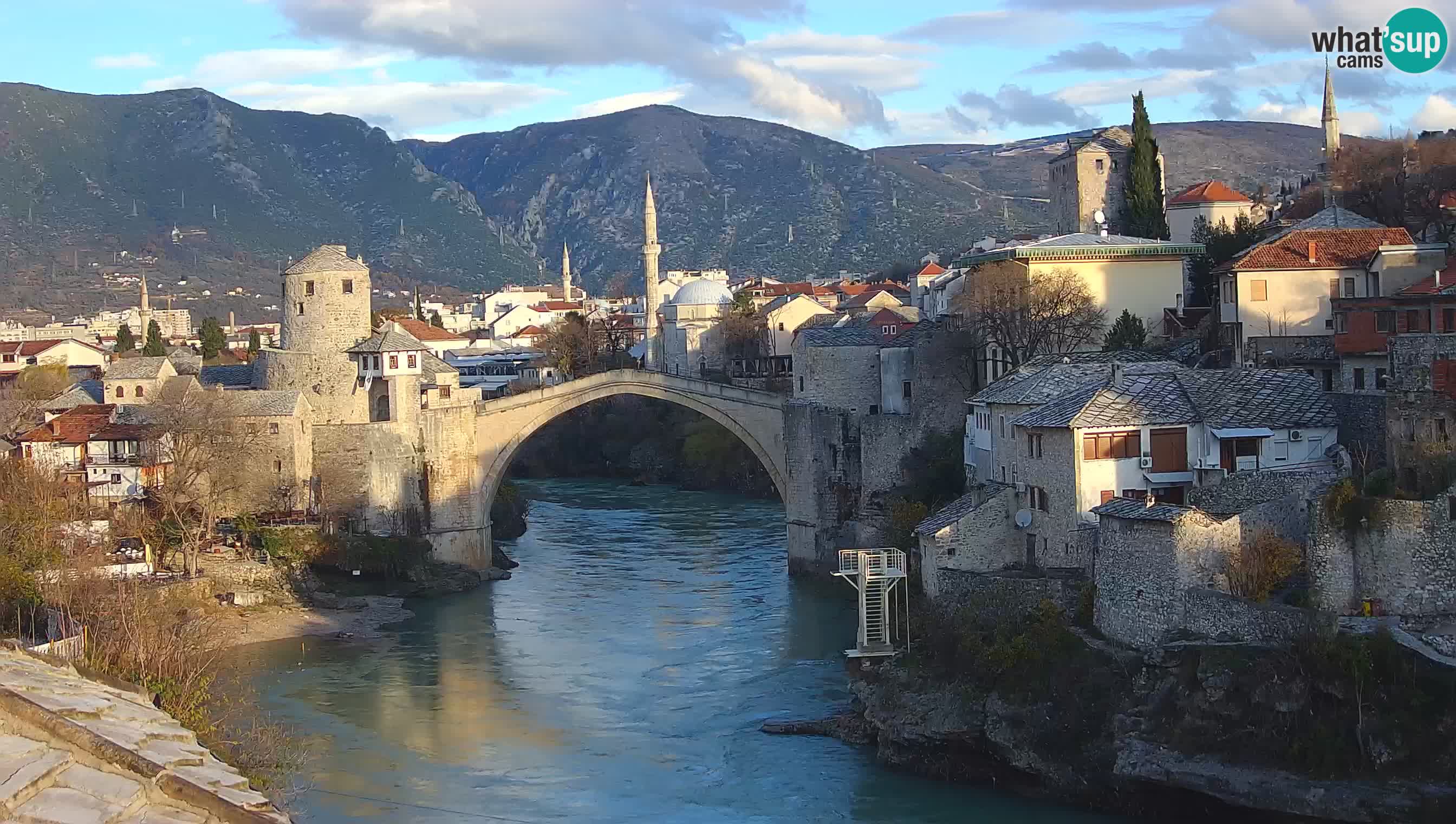 Webcam Mostar – Il Ponte Vecchio sul fiume Neretva
