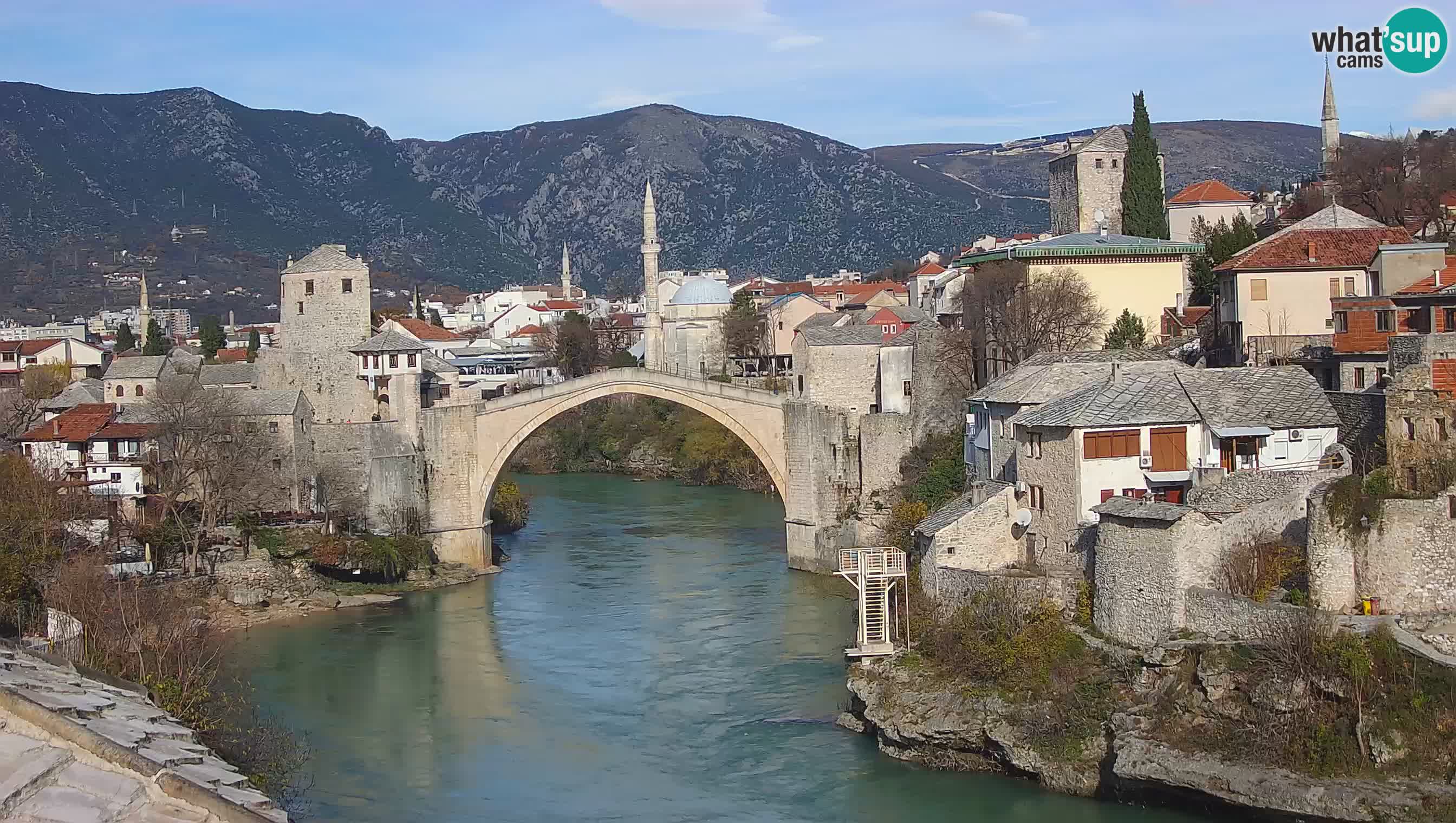 Webcam Mostar – Il Ponte Vecchio sul fiume Neretva